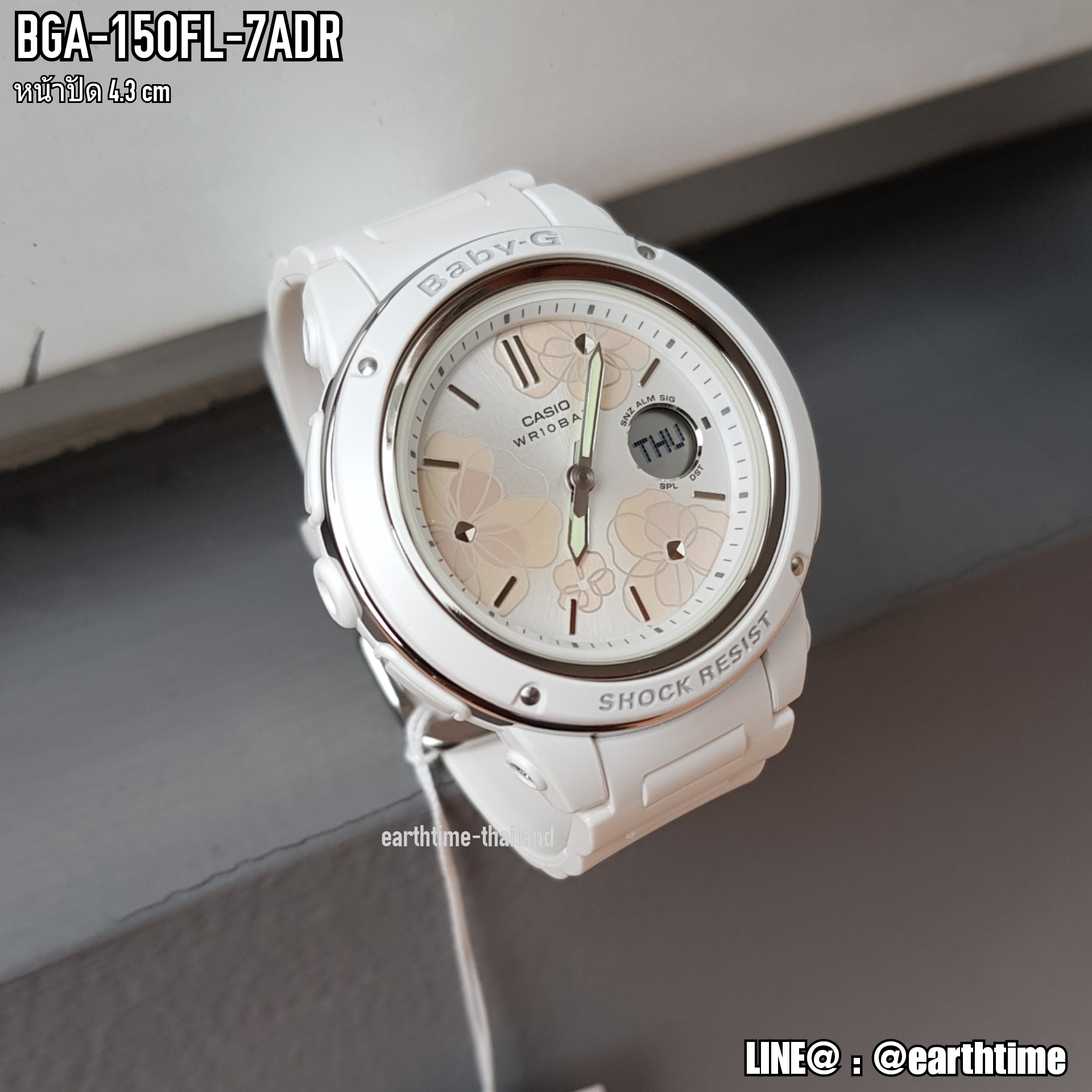 Baby-G Floral Patterns Series ของใหม่แท้100% รับประกัน 1 ปี รุ่น BGA-150FL-7A