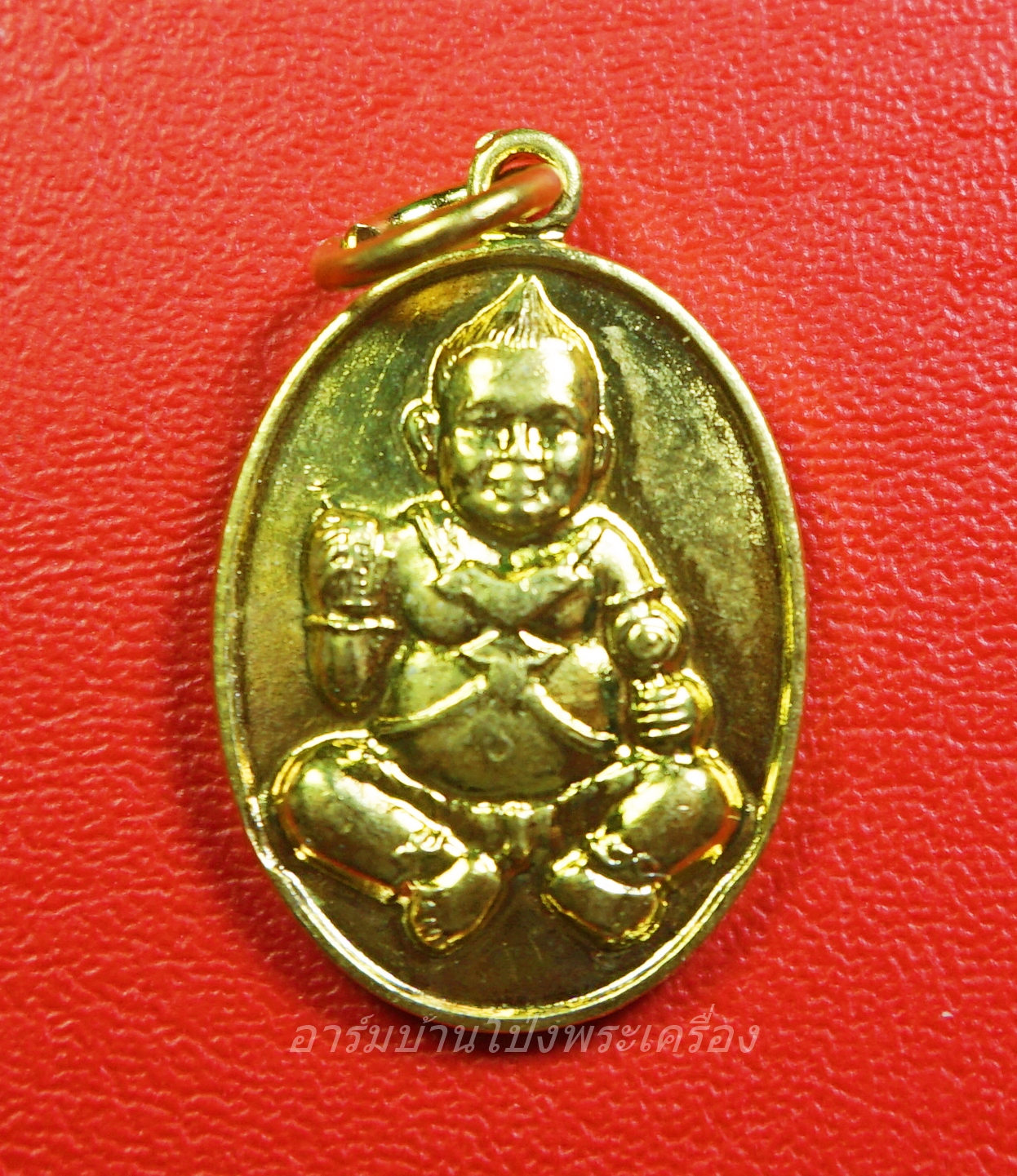 หลวงปู่แผ้ว วัดรางหมัน รุ่นกุมารทองแบ็คแฮม เนื้อฝาบาตร(องค์ที่11)