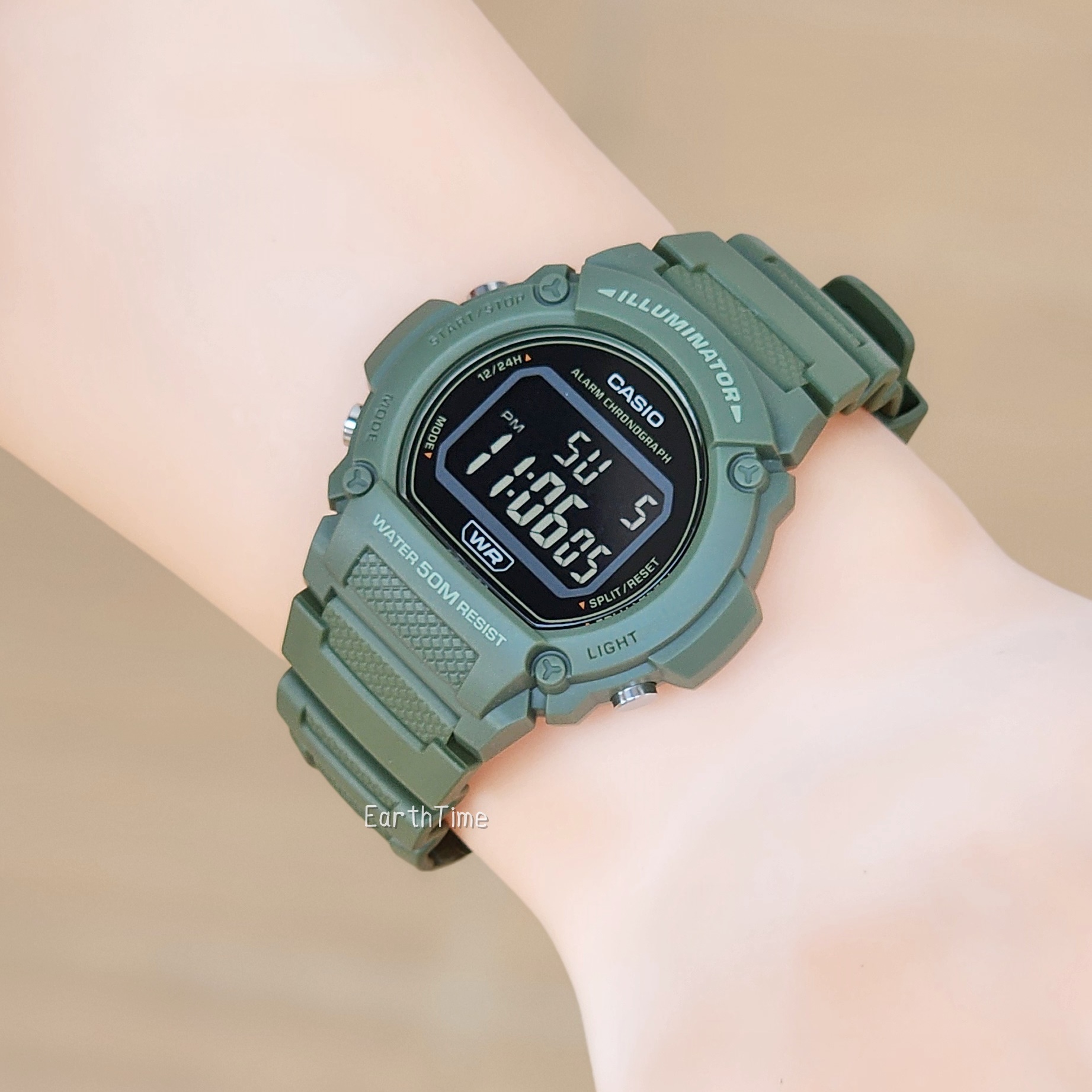 W-219HC-3BV l CASIO สายเรซิ่น