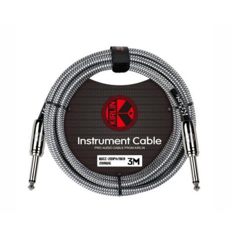Kirlin IWCC-201PN สายแจ็ค 3 เมตร คละสี แบบสายถัก สายสัญญาณ สายแจ็คกีต้าร์ สายแจ๊ค