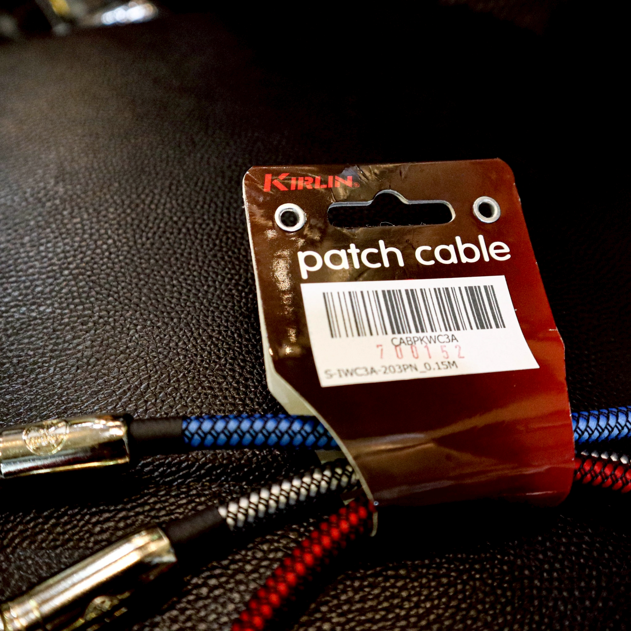 สายพ่วงเอฟเฟค Kirlin IWC3A-203PN ใช้ต่อกับเอฟเฟคก้อนกีต้าร์/เบส ยาว 15 ซม. รับประกันของแท้