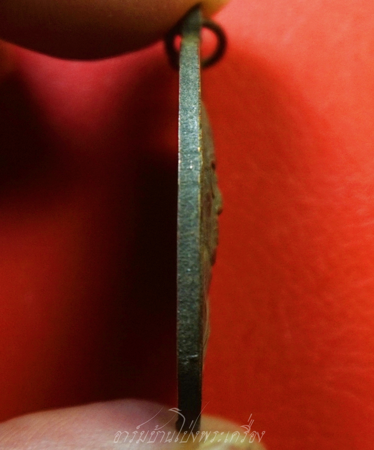 พระครูวาปีวรคุณ(หลวงพ่อนิตย์) วัดวาปีสุทธาวาส อ.จอมบึง จ.ราชบุรี เนื้อทองแดงรมดำ(องค์ที่2)