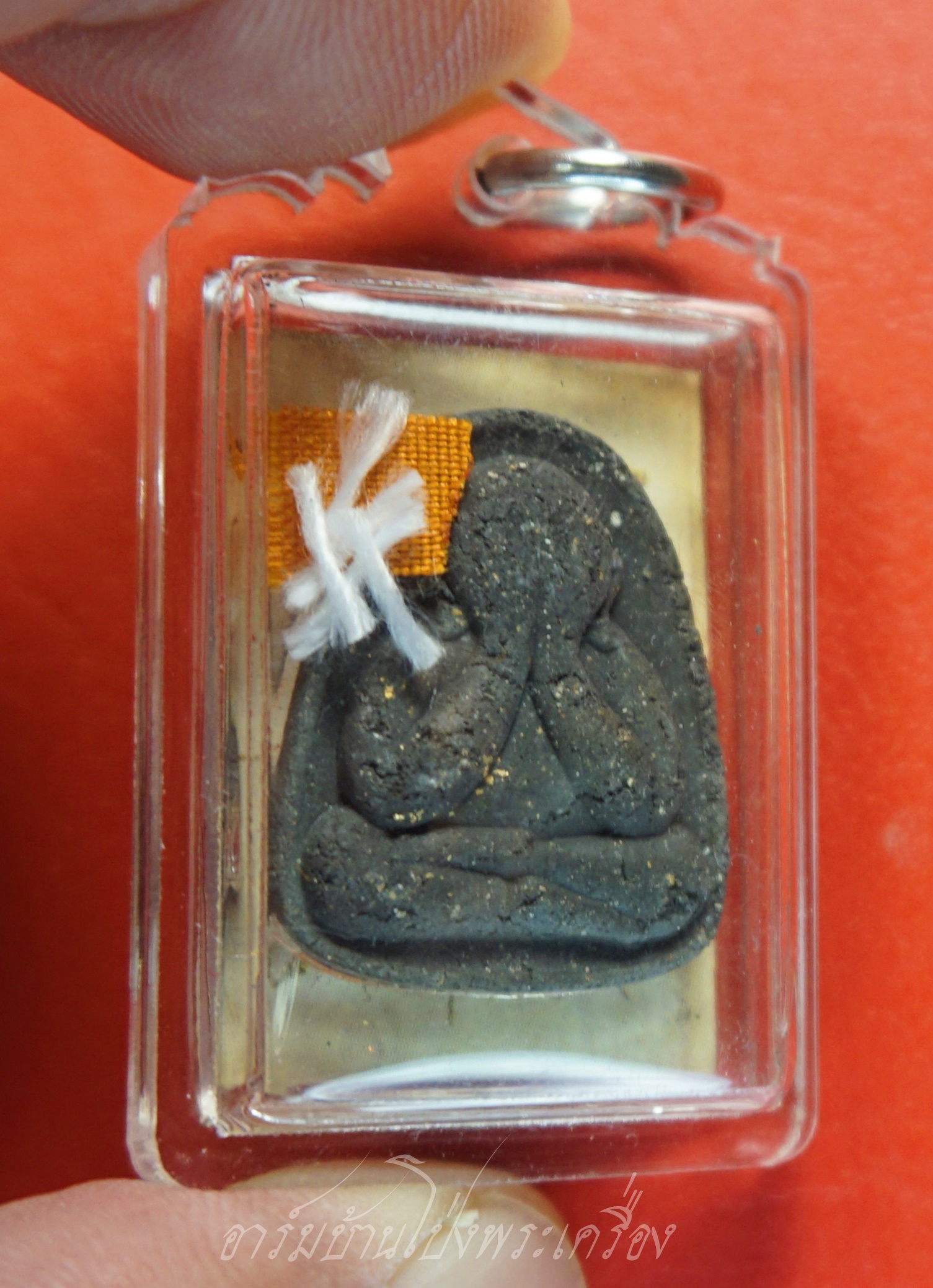 หลวงปู่แผ้ว วัดรางหมัน รูปถ่ายซีเปีย ที่ระลึกครบ๘รอบ อายุ๙๖ปี หลังปิดตา(องค์ที่7)