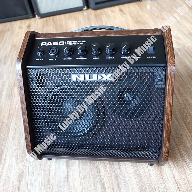 NUX PA-50 แอมป์สเตจอเนกประสงค์ 50 วัตต์ ใช้เป็นแอมป์กลองไฟฟ้า/เบส/คีย์บอร์ด/ร้องเพลง/กีตาร์