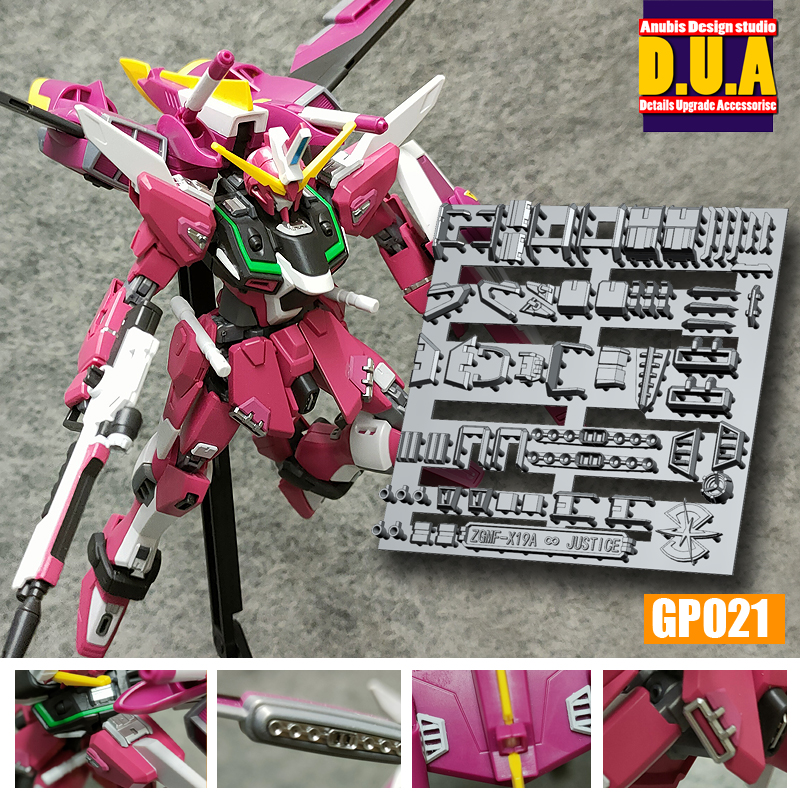 Preorder GP021 D.U.A.(Detals Upgrade Accessorise) 3D Printer Part HG1/144 Infinite Justice Gundam ยี่ห่อ Anubis