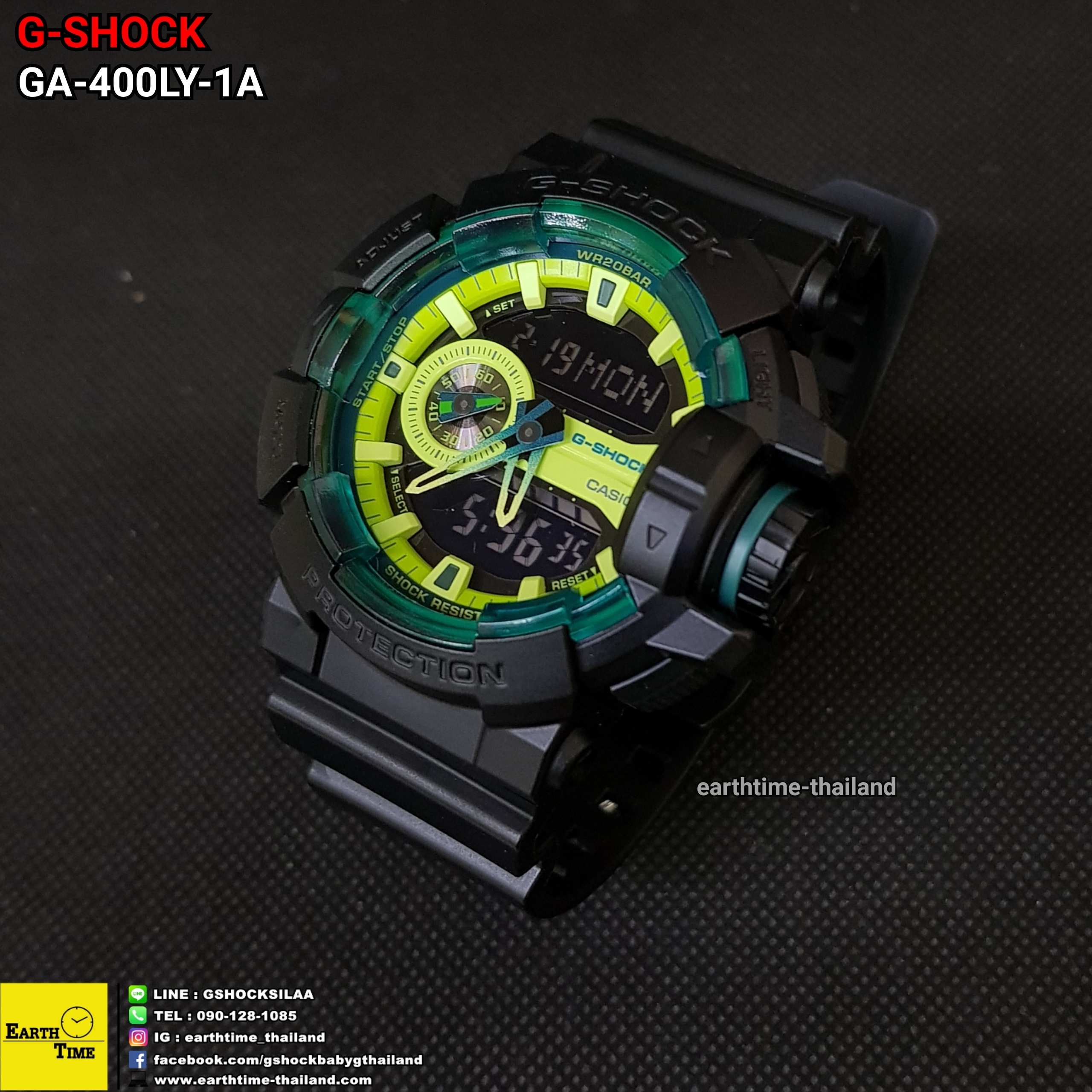 G-Shock ของใหม่แท้100% รับประกัน 1 ปี GA-400LY-1ADR