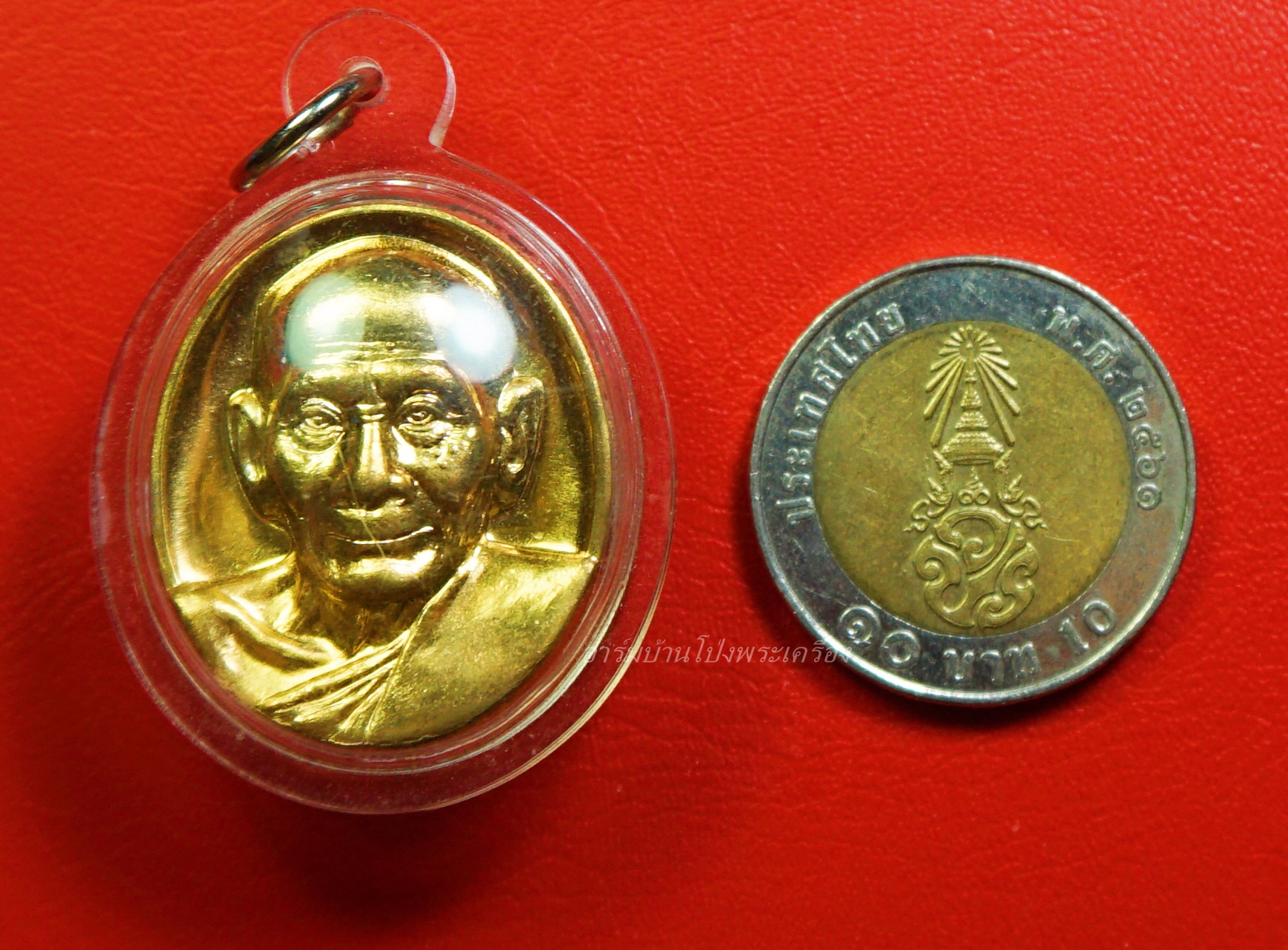 หลวงพ่อพูล วัดไผ่ล้อม เนื้อกะไหล่ทอง(องค์ที่1)