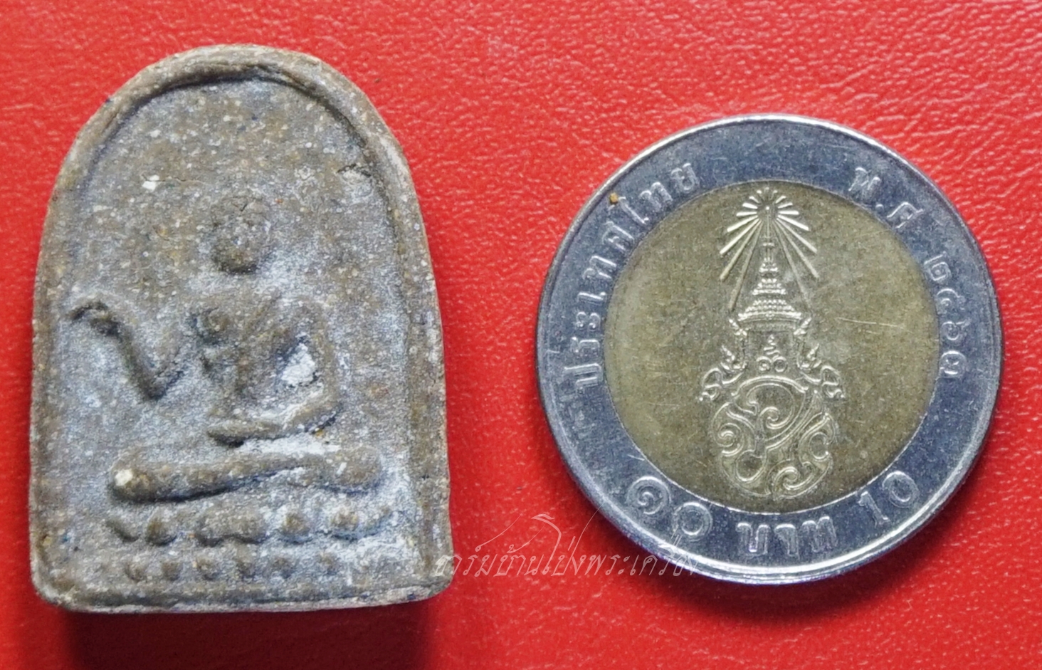 หลวงพ่อขันธ์ วัดพระศรีอารย์ ปี๒๕๐๔ ยอดขุนพล พิมพ์พุทธกวัก เนื้อว่าน(องค์ที่2)