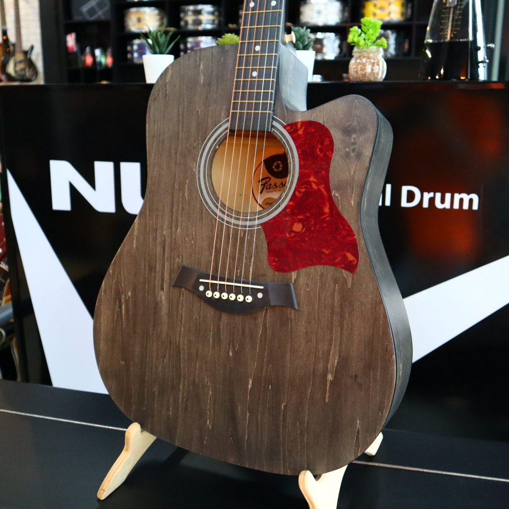 🔴 กีต้าร์โปร่ง Passion 41 นิ้ว มีเหล็กขันคอ พร้อมเซตของแถมเพียบ🎁 รับประกันสินค้า💯