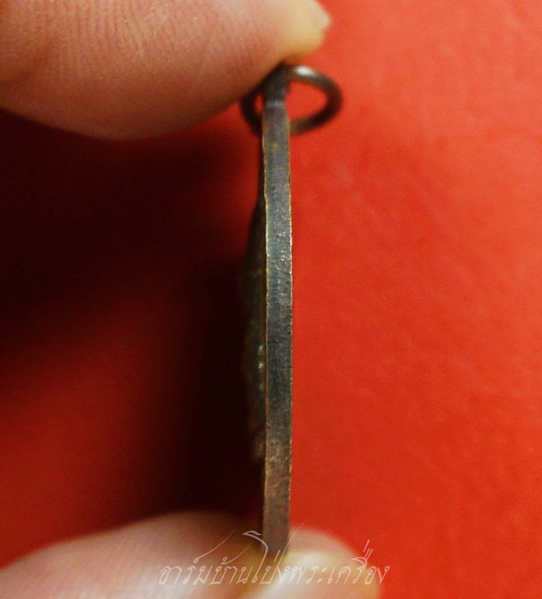 พระพุทธนิมิตร วัดตาผา ปี๒๕๒๔ เนื้อทองแดงรมดำ มีจาร(องค์ที่5)