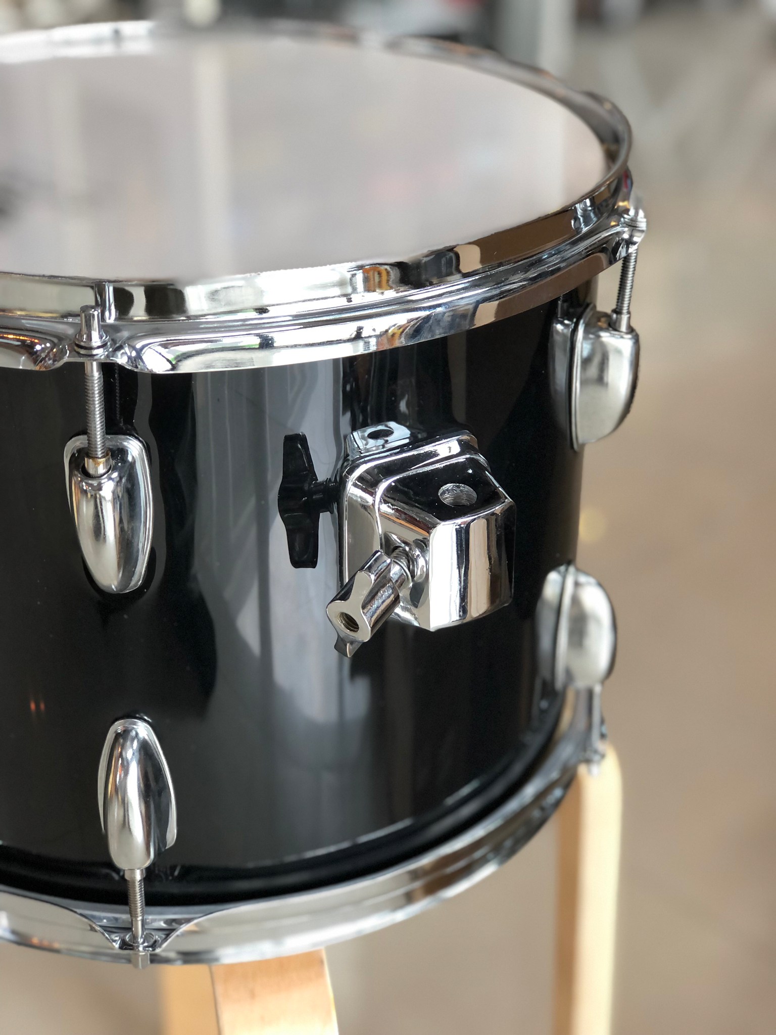 (พร้อมส่ง 🚚) กลองทอมแยก G-force 10,12 นิ้ว เลือกขนาดได้ กลองทอมแยกขาย สีดำ กลองทอมเสริม อะไหล่โครเมี่ยม