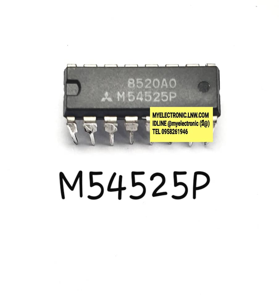 ขาย M54525P , ยี่ห้อ , MITSUBISHI , ตัวถัง , DIP-16 , ขา , M54525 , P , IC , ไอซี , ราคา , ตัวละ , . . . หน่วย , บาท
