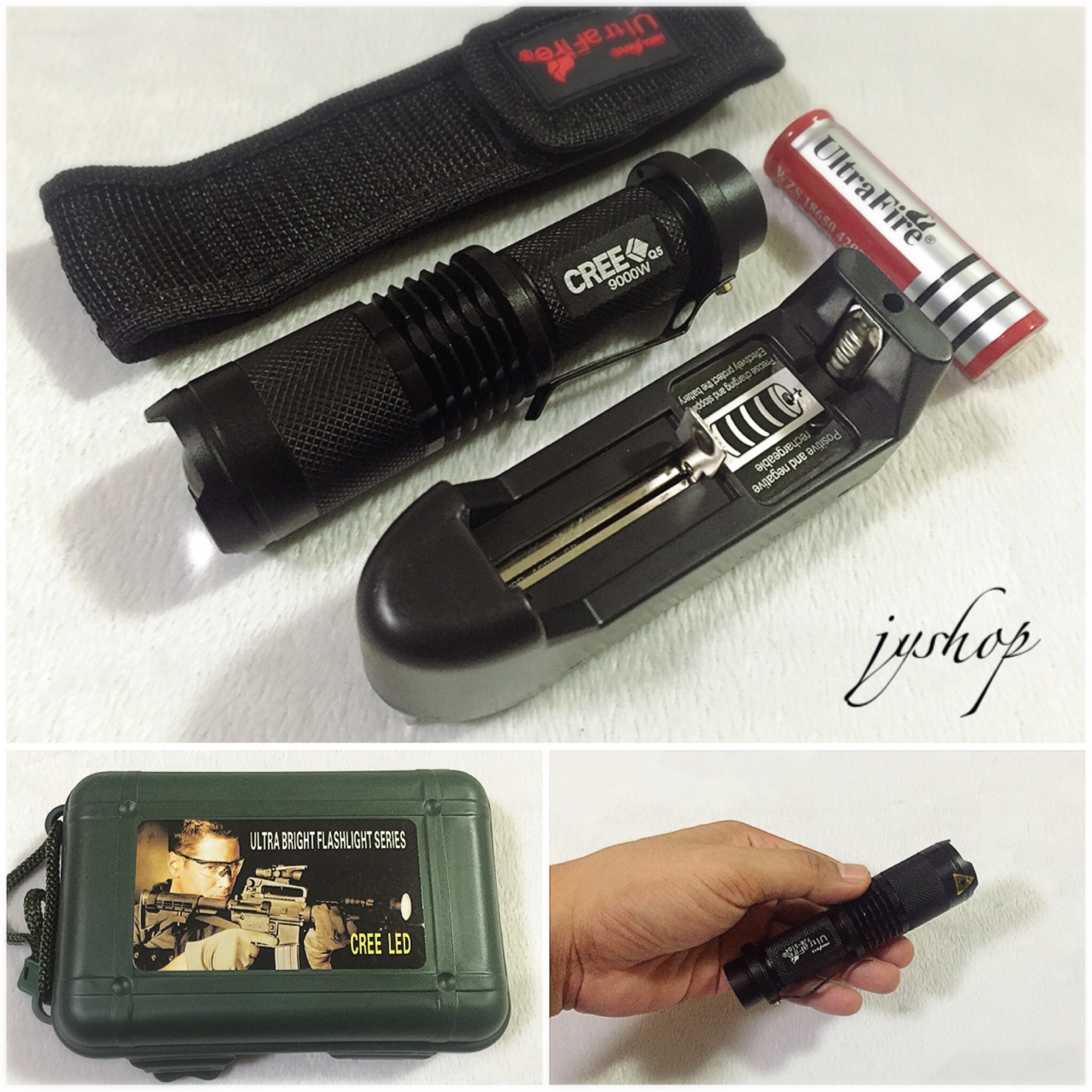 ไฟฉายชาร์จ Ultrafire 9000W