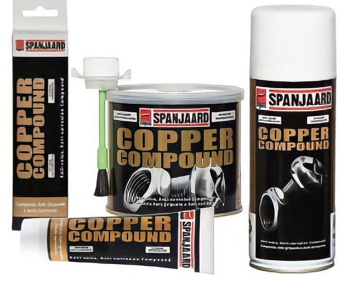 Spanjaard COPPER COMPOUN (ชนิดทา ) น้ำยาanti size ทาป้องกันการยึดติดป้องกันการกัดกร่อน มีส่วนผสมทองแดง (อุณหภูมิสูงสุดถึง 1100 C.)