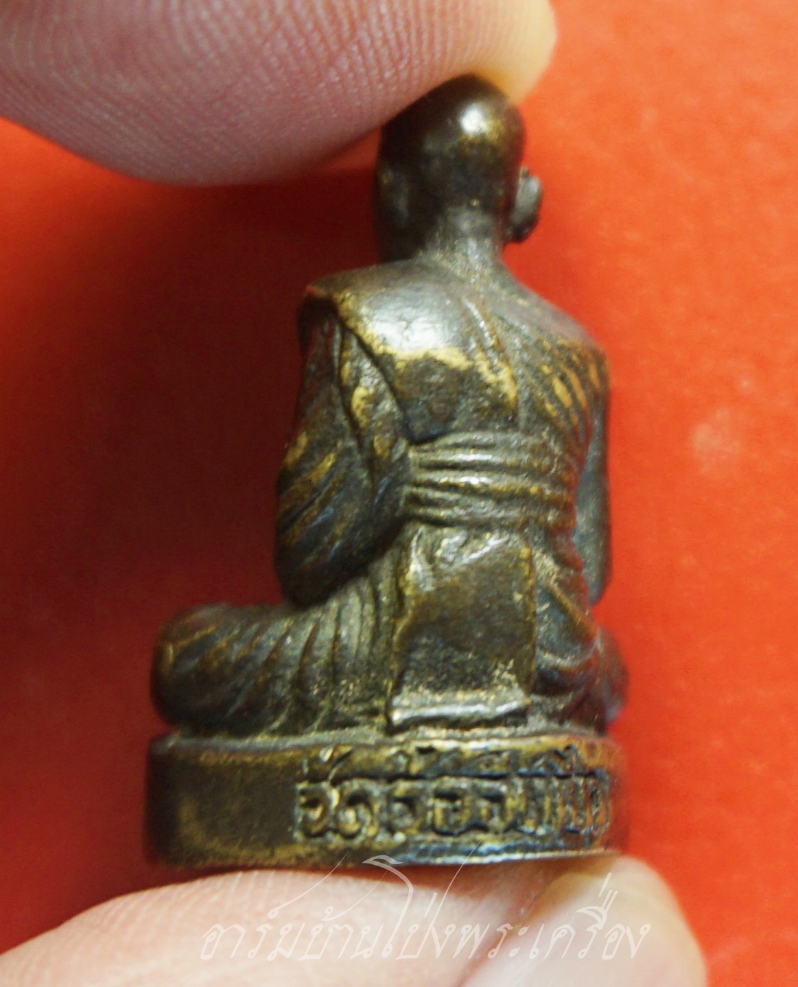 พระครูพูน วัดอ้ออีเขียว รูปหล่อ ใต้ฐานตอกโค๊ต"อ"(องค์ที่1)