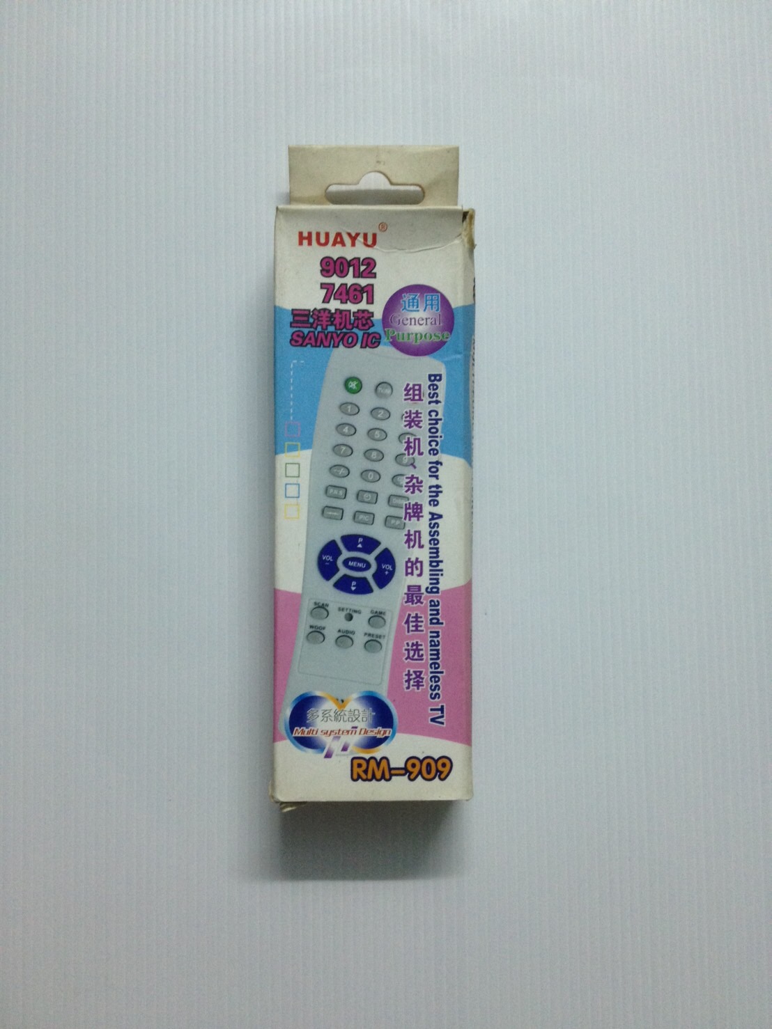 ​​รีโมททีวีจีนทั่วไป RM-909 ใช้ได้ทุกรุ่น