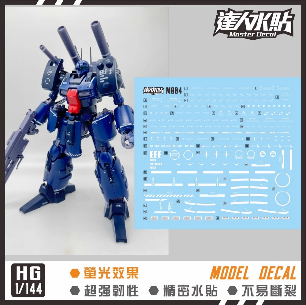 (Master Decal) Water Decal M004 RE/100 Guncannon Detector