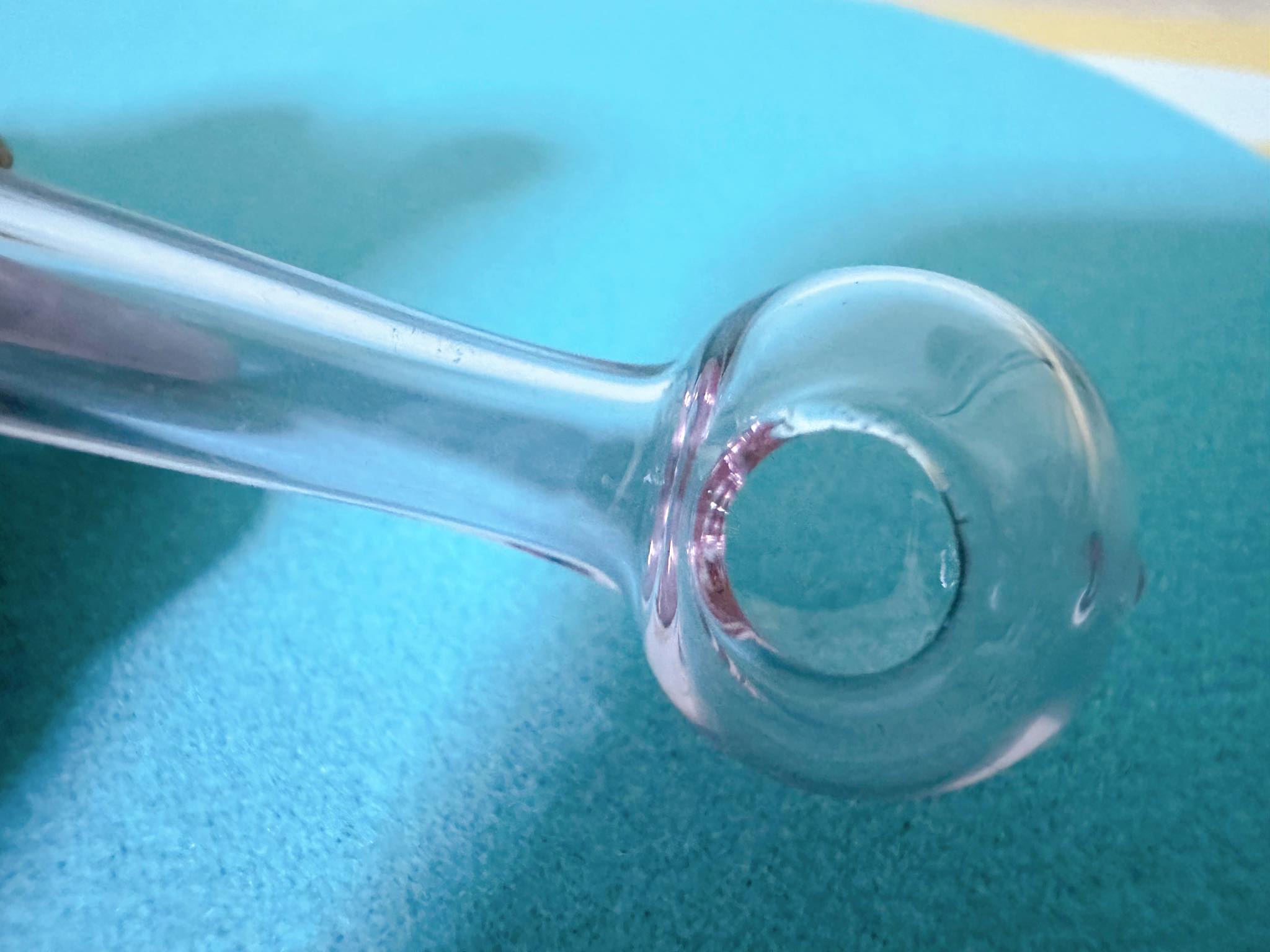 ตุ้มลูกแก้วขัดทราย สีสมพู (10.0mm.)