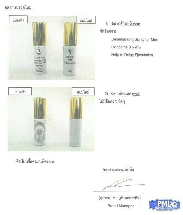 STUD 100 สเปรย์ชะลอการหลั่ง