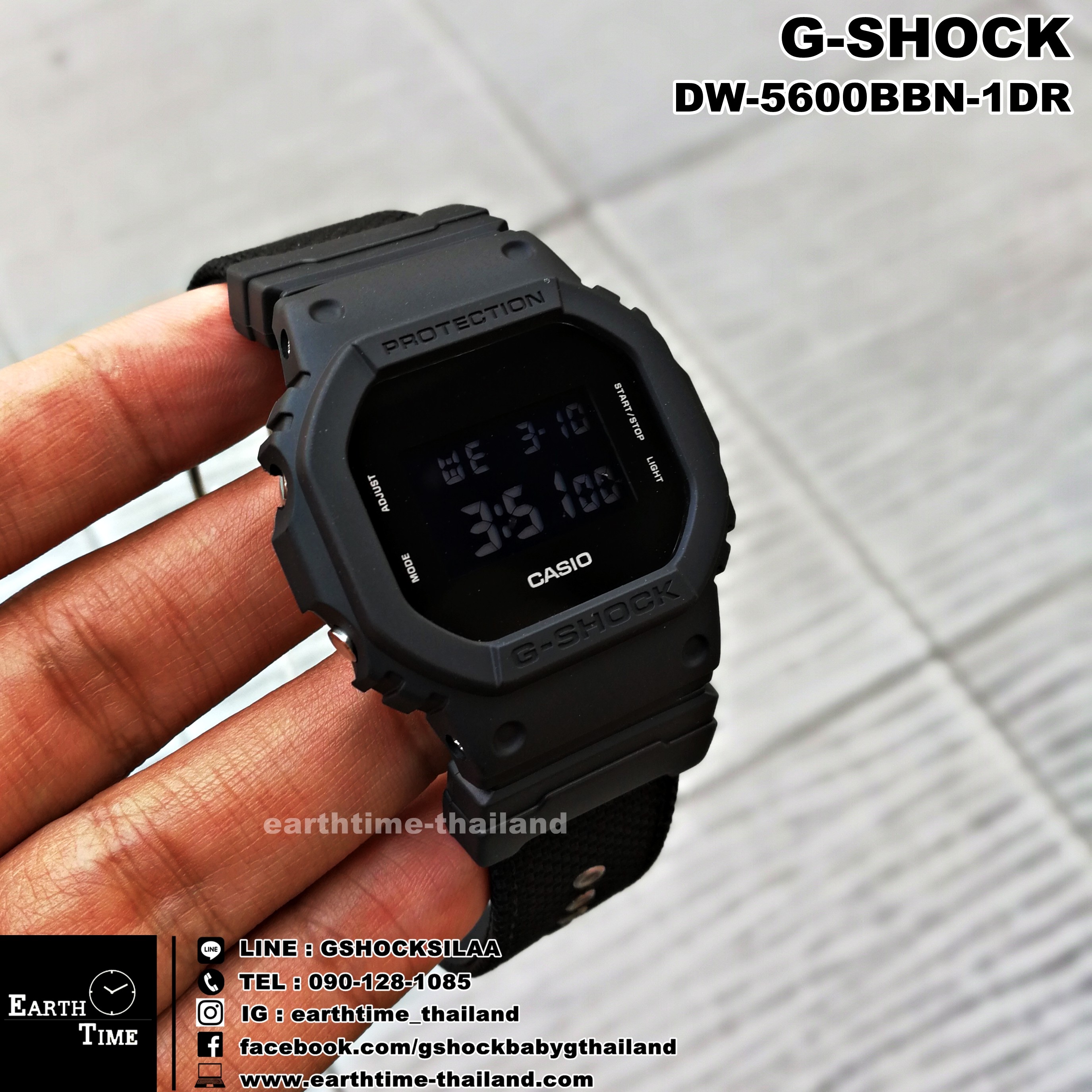 G-Shock ของใหม่แท้100% รับประกัน 1 ปี DW-5600BBN-1DR
