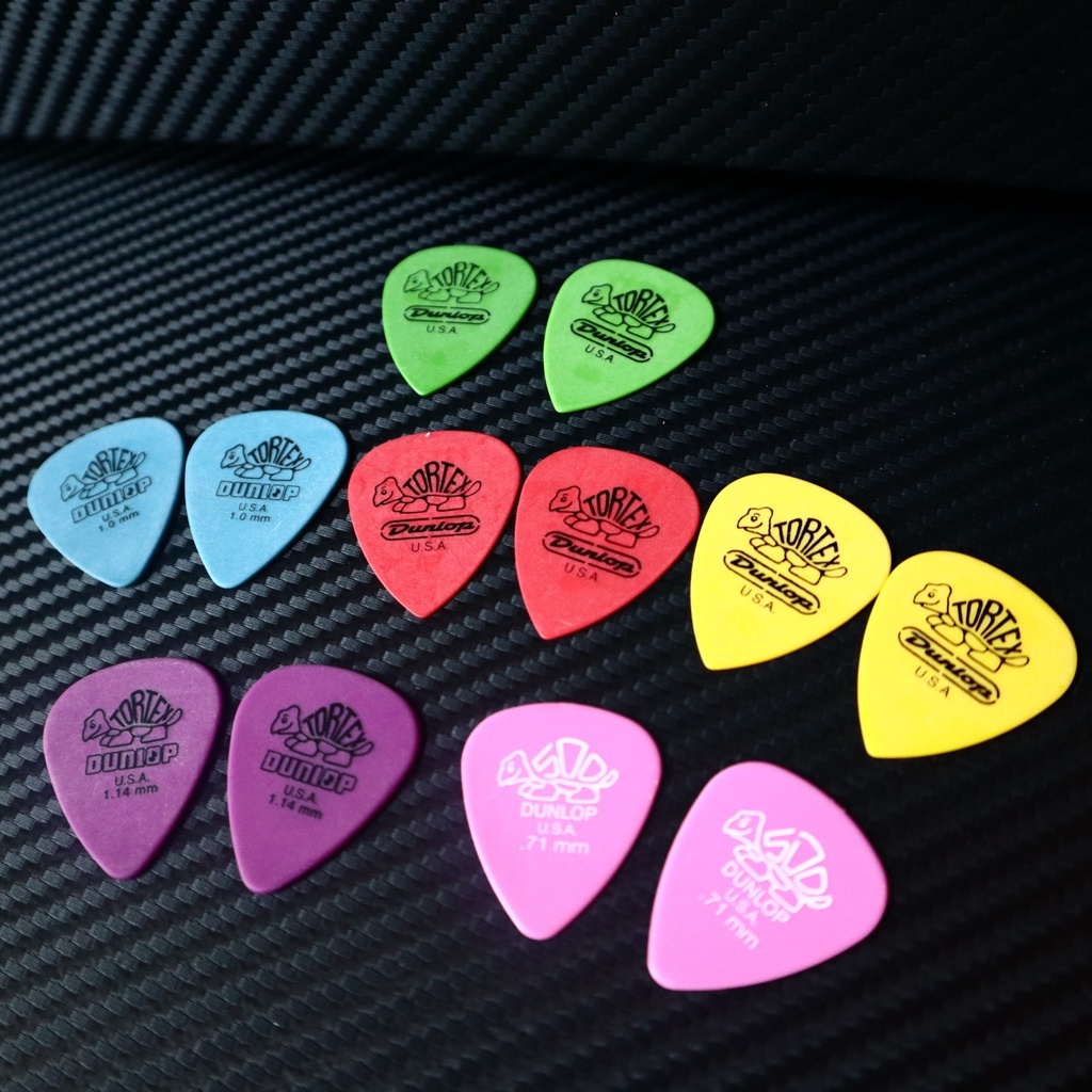 DUNLOP ปิ๊ก JIM TORTEX® STANDARD มีขนาดให้เลือก (ราคา/อัน) / ปิ๊กกีต้าร์ งานคุณภาพ