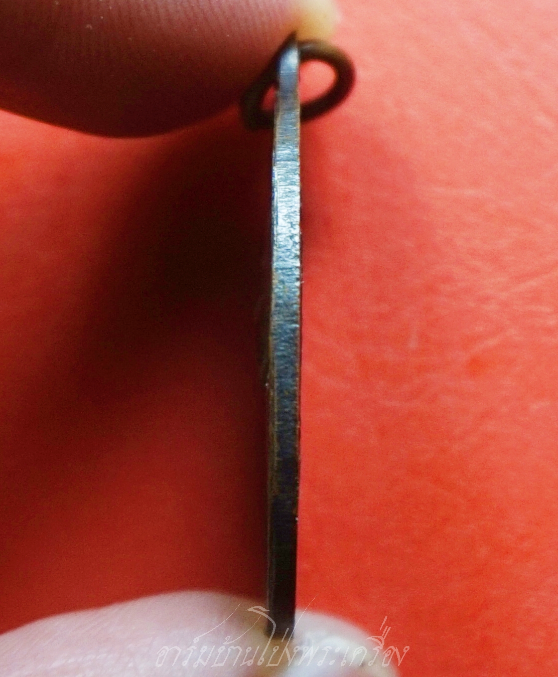 พระครูสังฆรักษ์เทศ วรเทโส(หลวงพ่อเทศ) วัดหนองกระทุ่ม รุ่นแรก ปี๒๕๑๓ พิมพ์หน้าแก่ เนื้อทองแดงรมดำ(องค์ที่7)