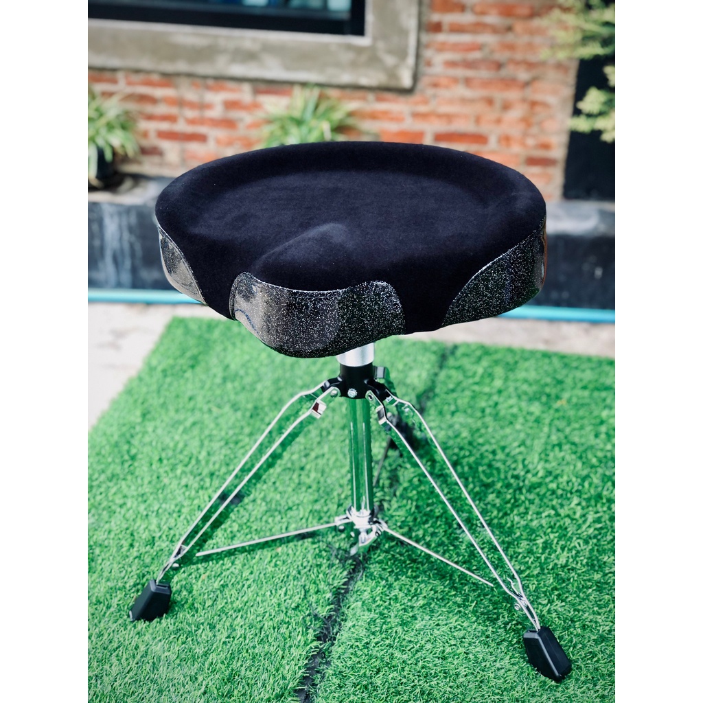 CMC เก้าอี้กลองชุด รุ่น CM-DT900 สีดำ เบาะกลม เบาะหนา ตัวล็อค