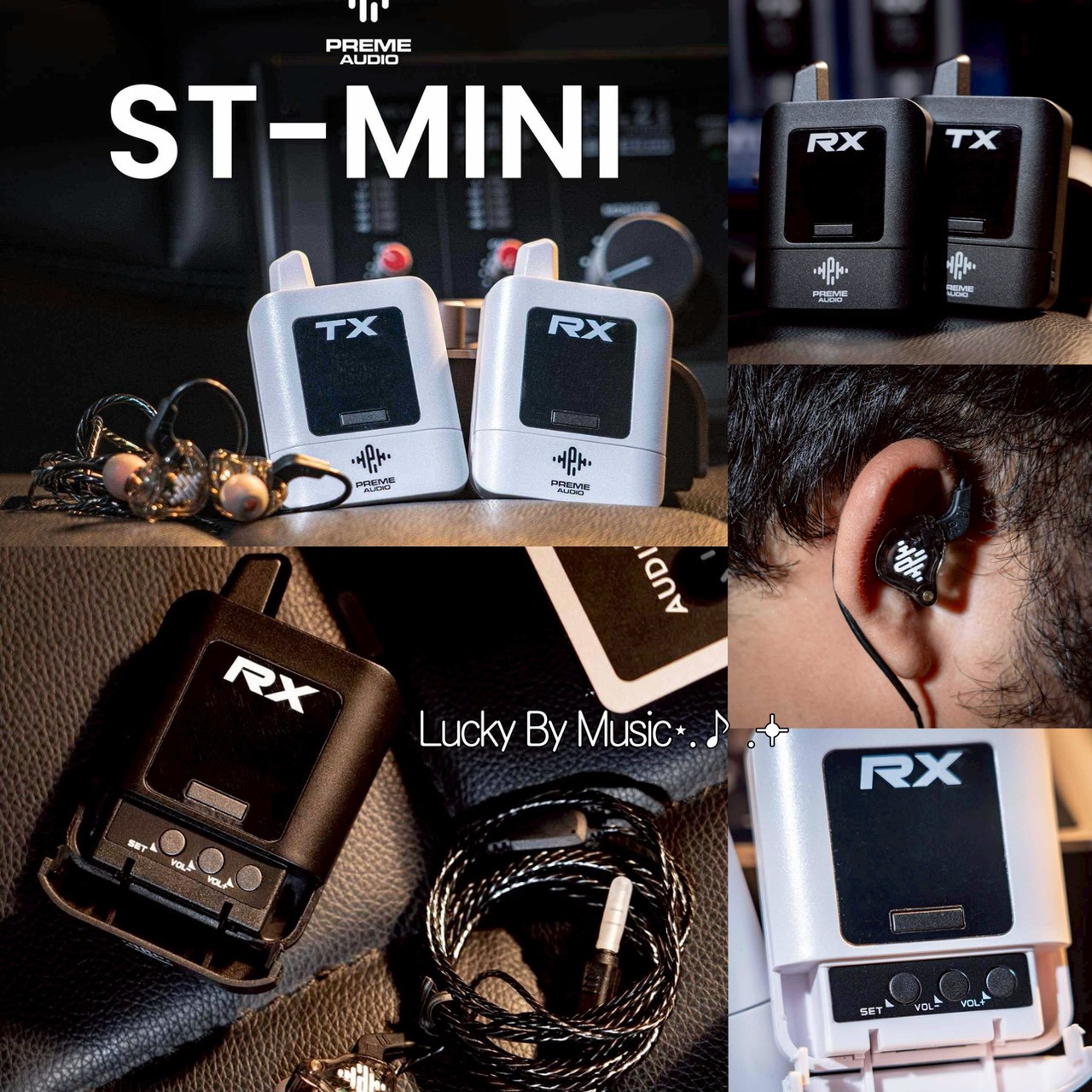 Preme Audio ST-mini | ไวเลสอินเอียร์มอนิเตอร์ 2.4GHz ฟังก์ชัน Mute ระดับโปร เสียงคมชัดสัญญาณนิ่ง
