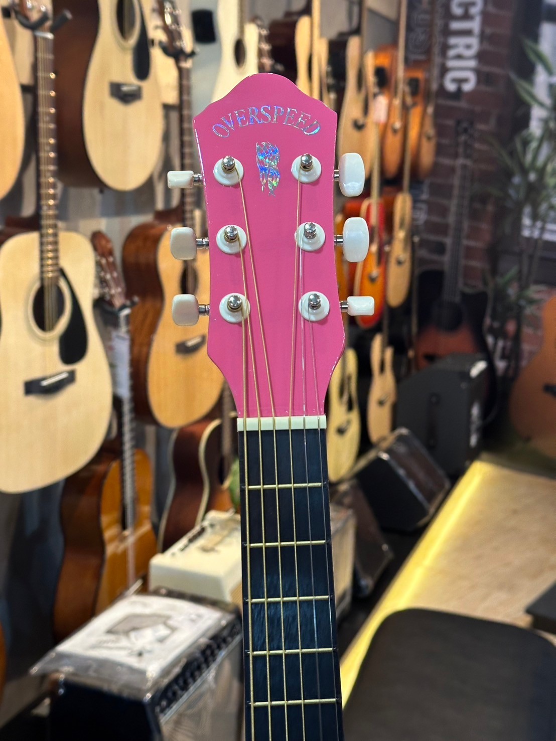 [รุ่นขายดี!!🔥] Overspeed กีต้าร์โปร่ง baby ขนาด 30 นิ้ว พกพาง่าย เลือกสีได้ กีตาร์โปร่ง ✅ พร้อมเซตของแถม