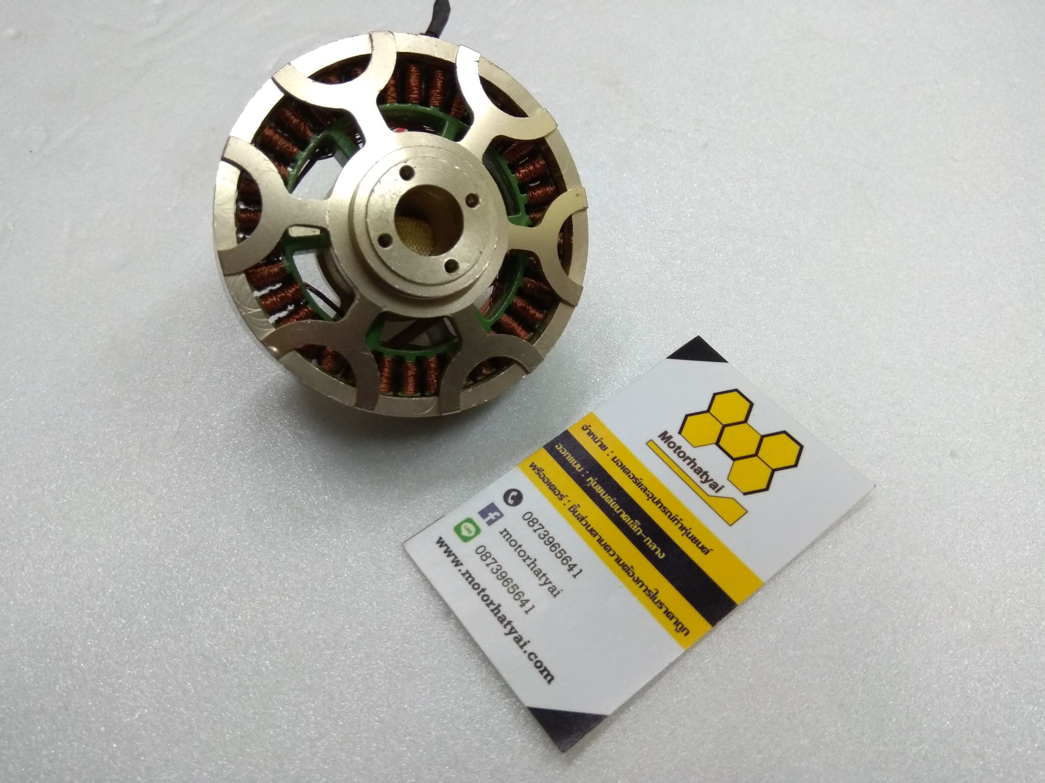 มอเตอร์บลัสเลส 7210 175kv 30vdc(8s) **,มือสอง เหมาะสำหรับขับอาวุธ battlebot 5-10kg