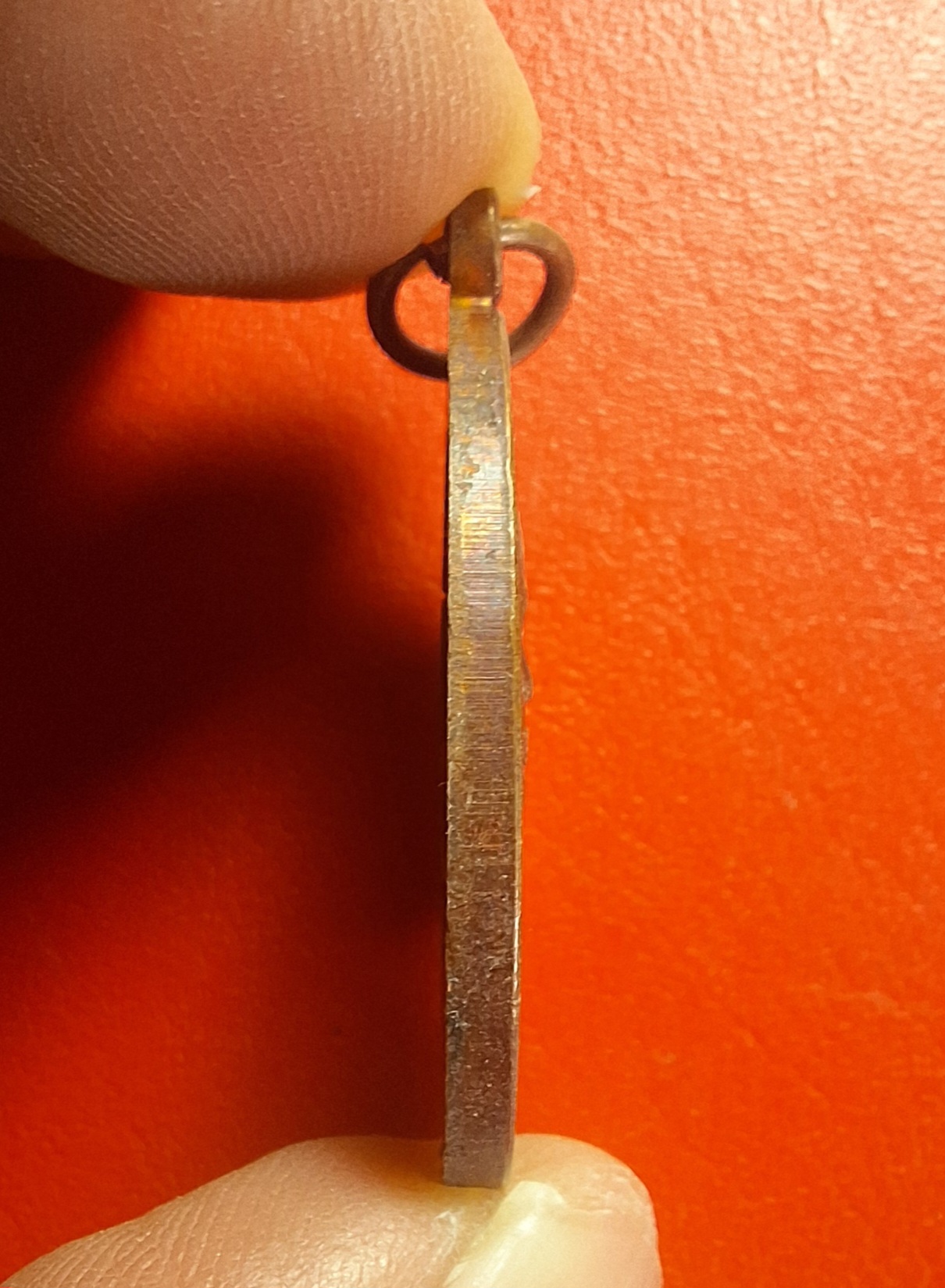 พระครูโพธารามพิทักษ์(เขียน) วัดโบสถ์ ที่ระลึกฉลองพระอุโบสถ เนื้อทองแดง(องค์ที่2)