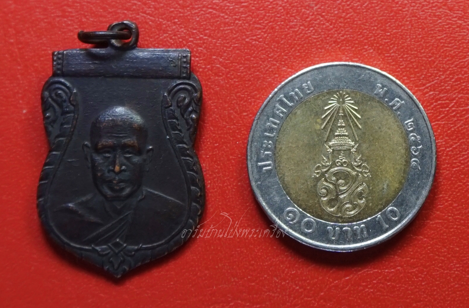 หลวงพ่อเงิน ออกวัดดอนคา ปี๒๕๑๐ เนื้อทองแดงรมดำ(องค์ที่5)