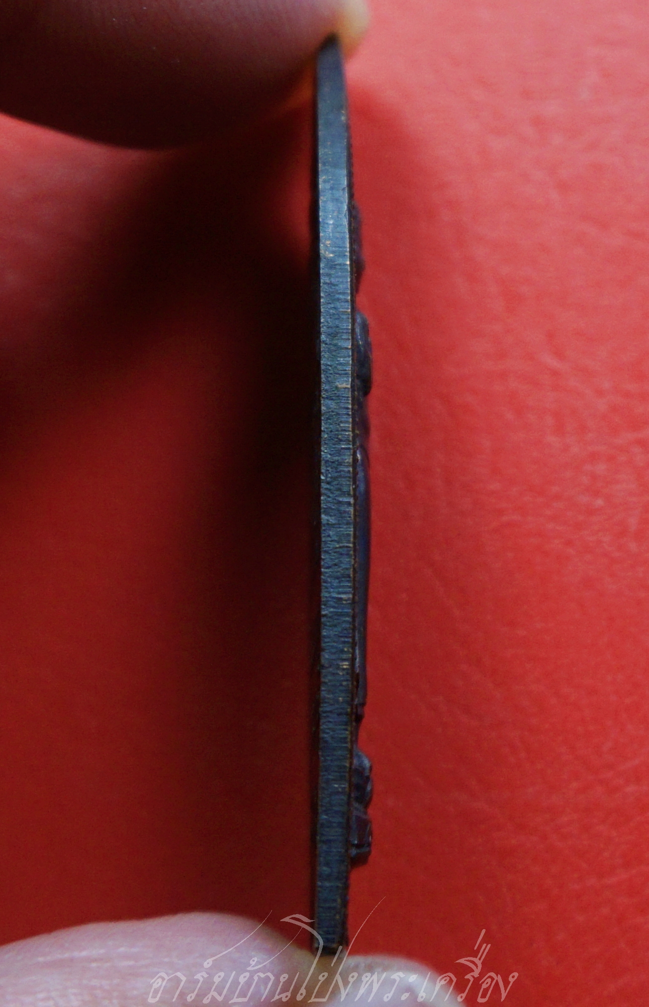 พระร่วงฤทธิโรจน์ หลวงพ่อเล็ก วัดสันติคีรีศรีบรมธาตุ(เขาดิน) จ.กาญจนบุรี เนื้อทองแดงรมดำ(องค์ที่1)