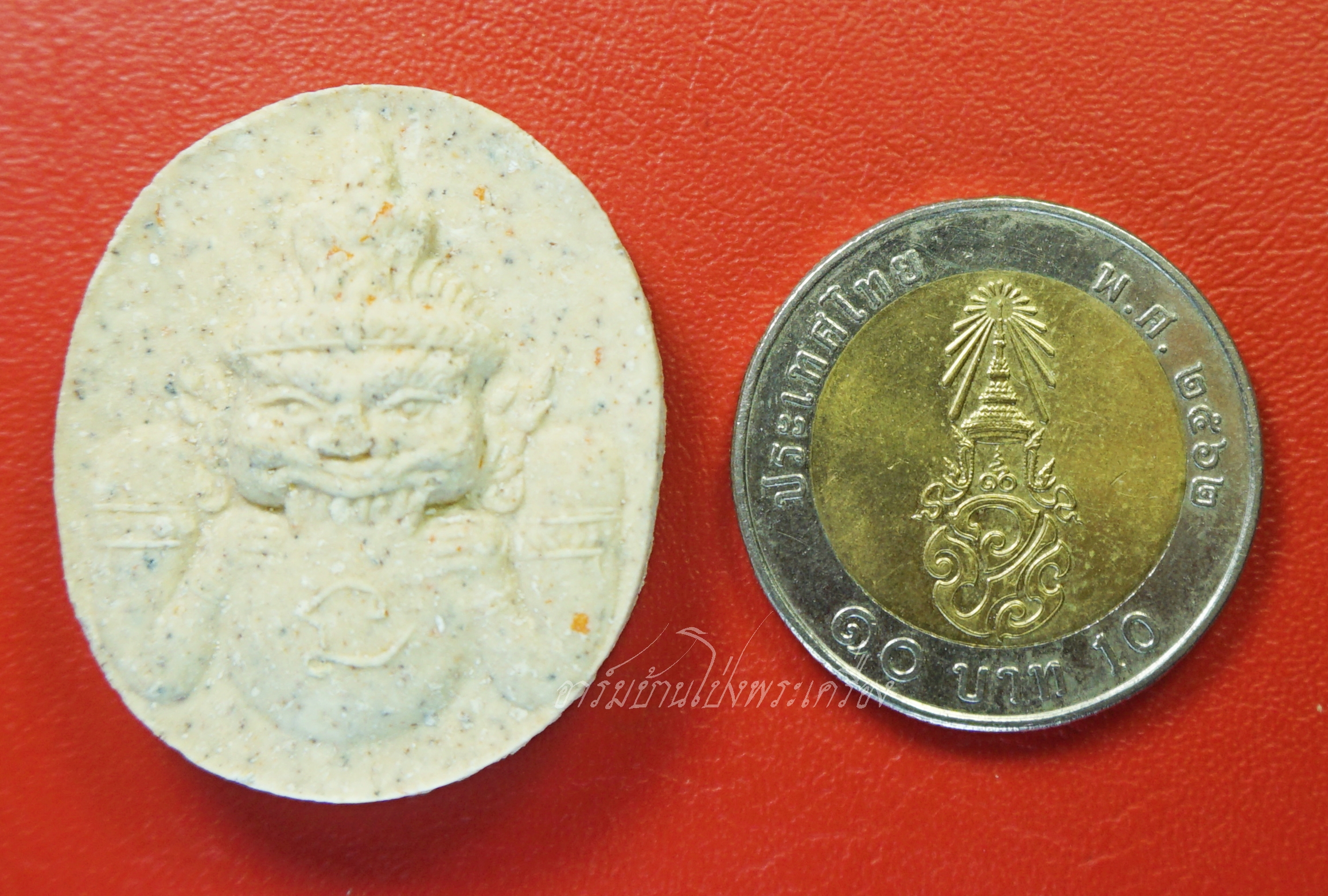 ราหูอมจันทร์ วัดบ้านแหลม(วัดเพชรสมุทร) จ.สมุทรสงคราม รุ่นสุริยคราส ปี๒๕๓๘ กล่องเดิม(องค์ที่1)