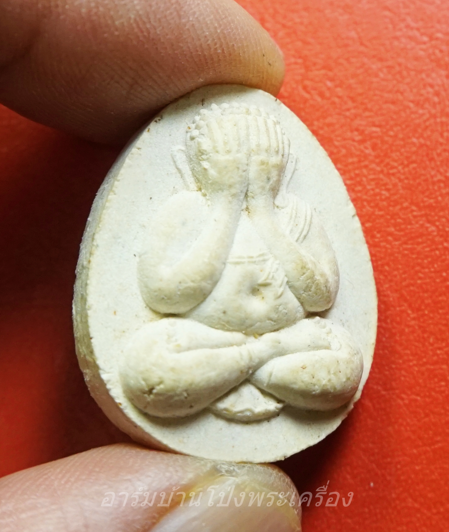 หลวงพ่อจำเนียร วัดถ้ำเสือ พระปิดตามหาสาภ หลังกระบี่ไขว้(องค์ที่1)