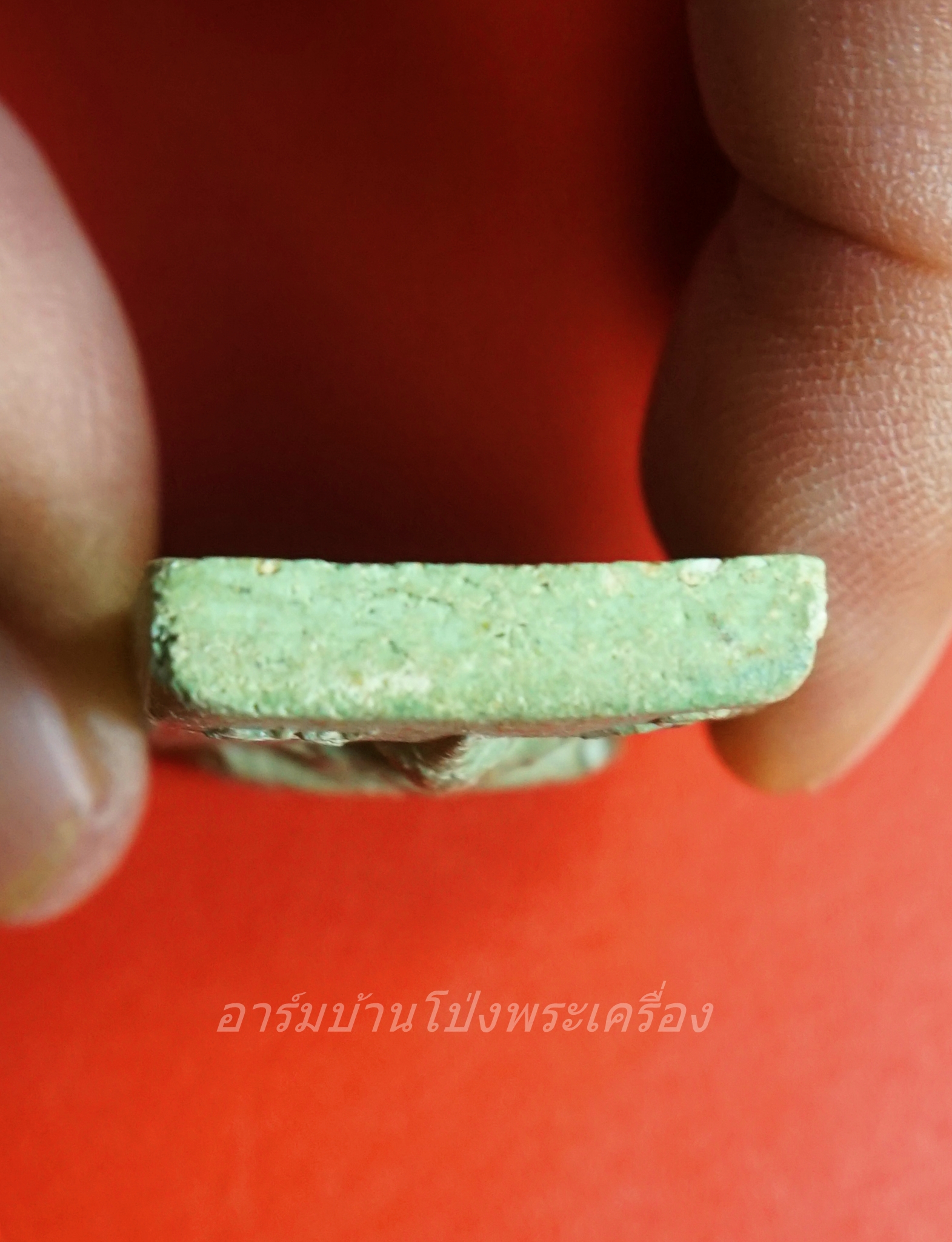 พระแก้วมรกต วัดบ้านโป่ง ปี๒๕๐๙ พิมพ์สี่เหลี่ยม เนื้อเขียว(องค์ที่1)