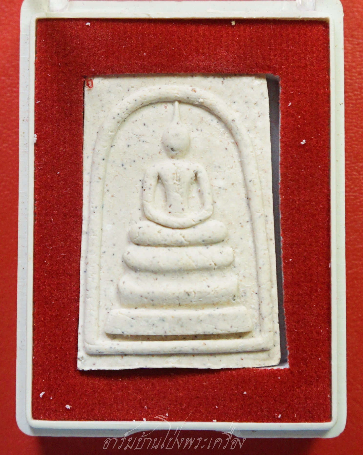 พระสมเด็จพิมพ์ทรงเจดีย์ พระปฐมเจดีย์ เนื้อผงกระเบื้องเก่า๑๕๕ปี กล่องเดิม(องค์ที่1)