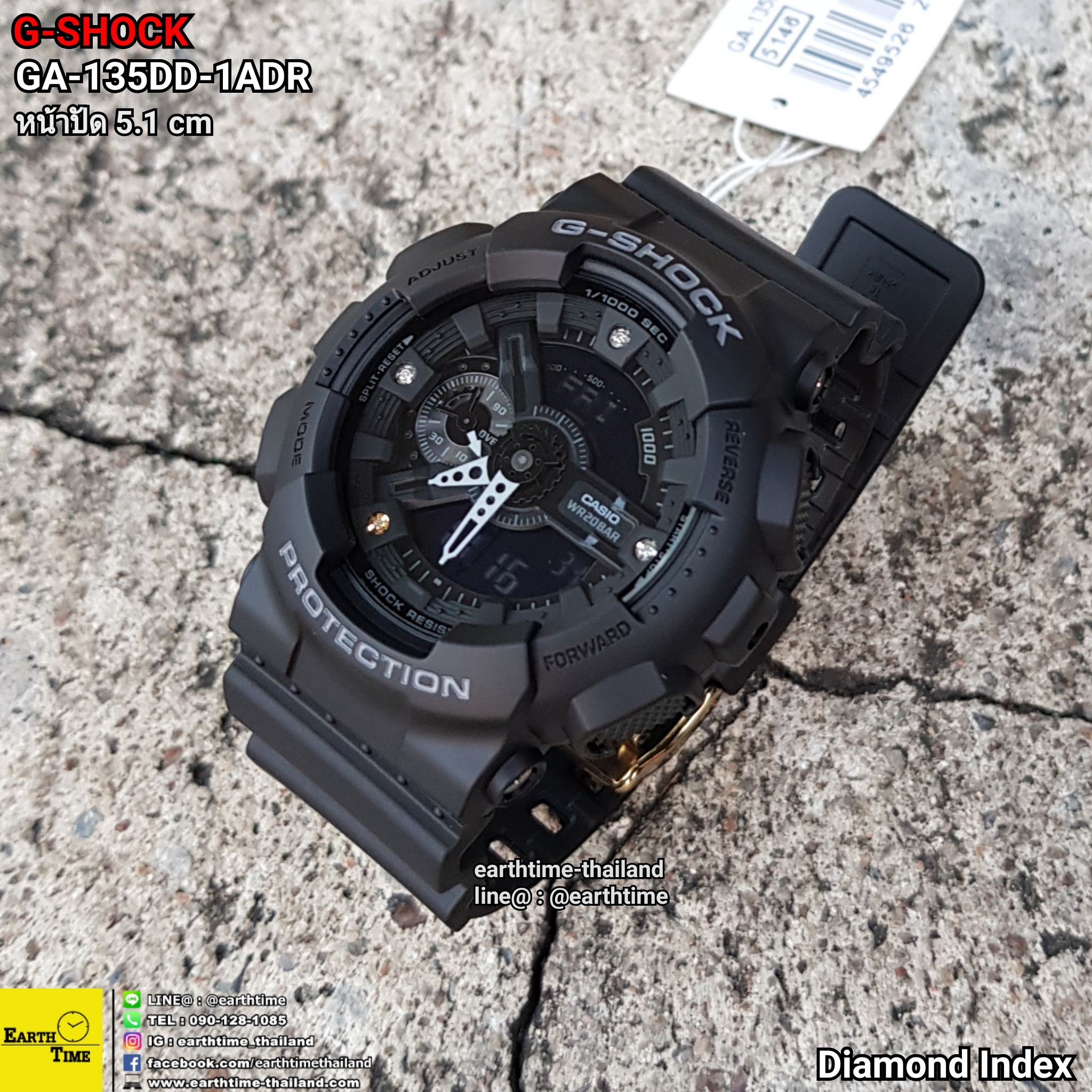 G-Shock Natural Diamond Index for 35th Anniversary ของใหม่แท้100% รับประกัน 1 ปี รุ่น GA-135DD-1A