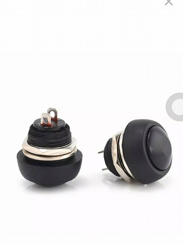สวิทช์กดติดปล่อยดับขนาดอ้วน17.5MMยาว20MM(17.5x20มม)สวิทช์กลมกดติดปล่อยดับสีดำสวิทช์กลมดำราคาตัวล่ะ