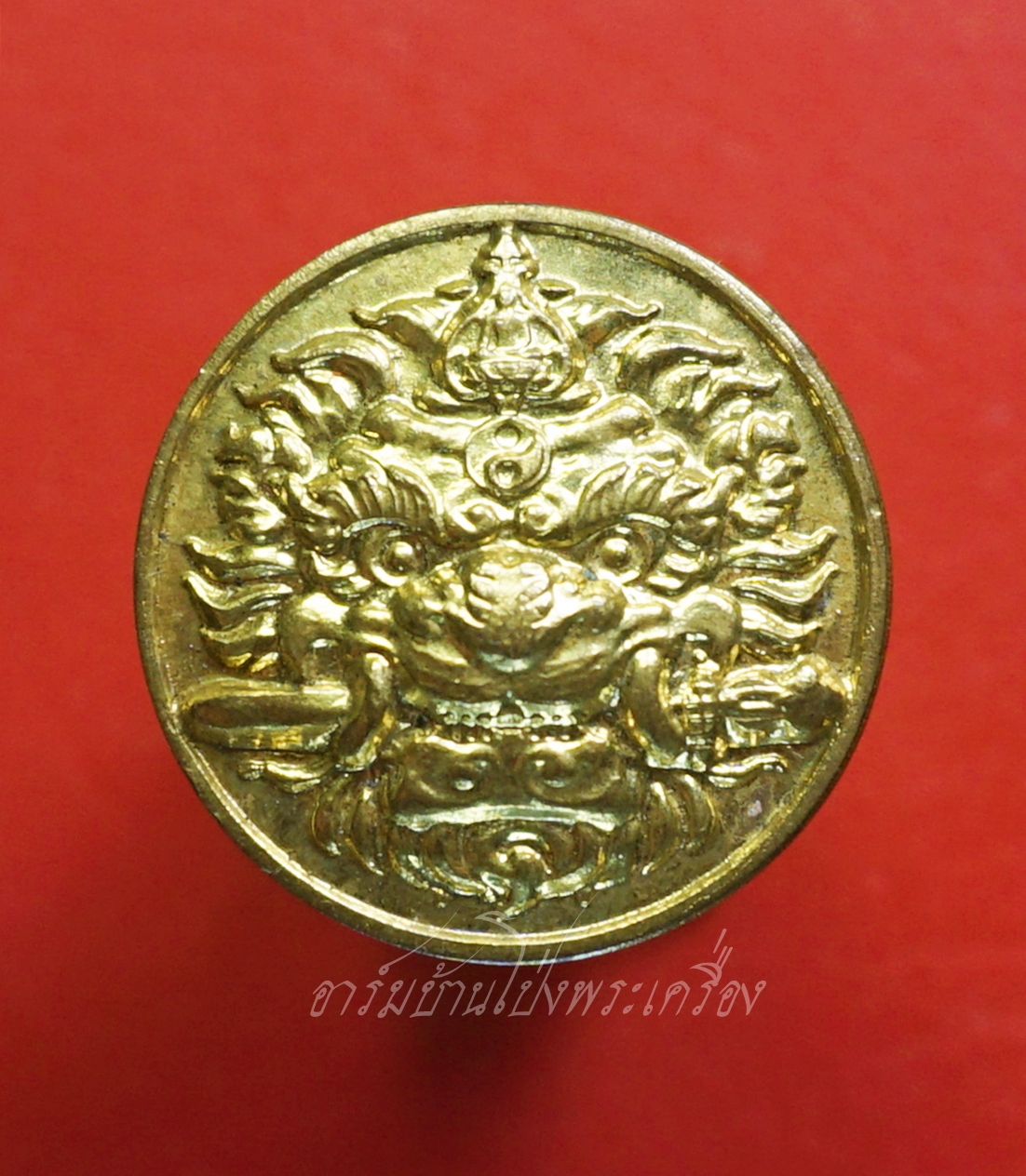 หลวงพ่อหวล วัดชาวเหนือ เสือคาบดาบ(กันชง) ปี๒๕๔๙ พิมพ์เล็ก กะไหล่ทอง(องค์ที่4)