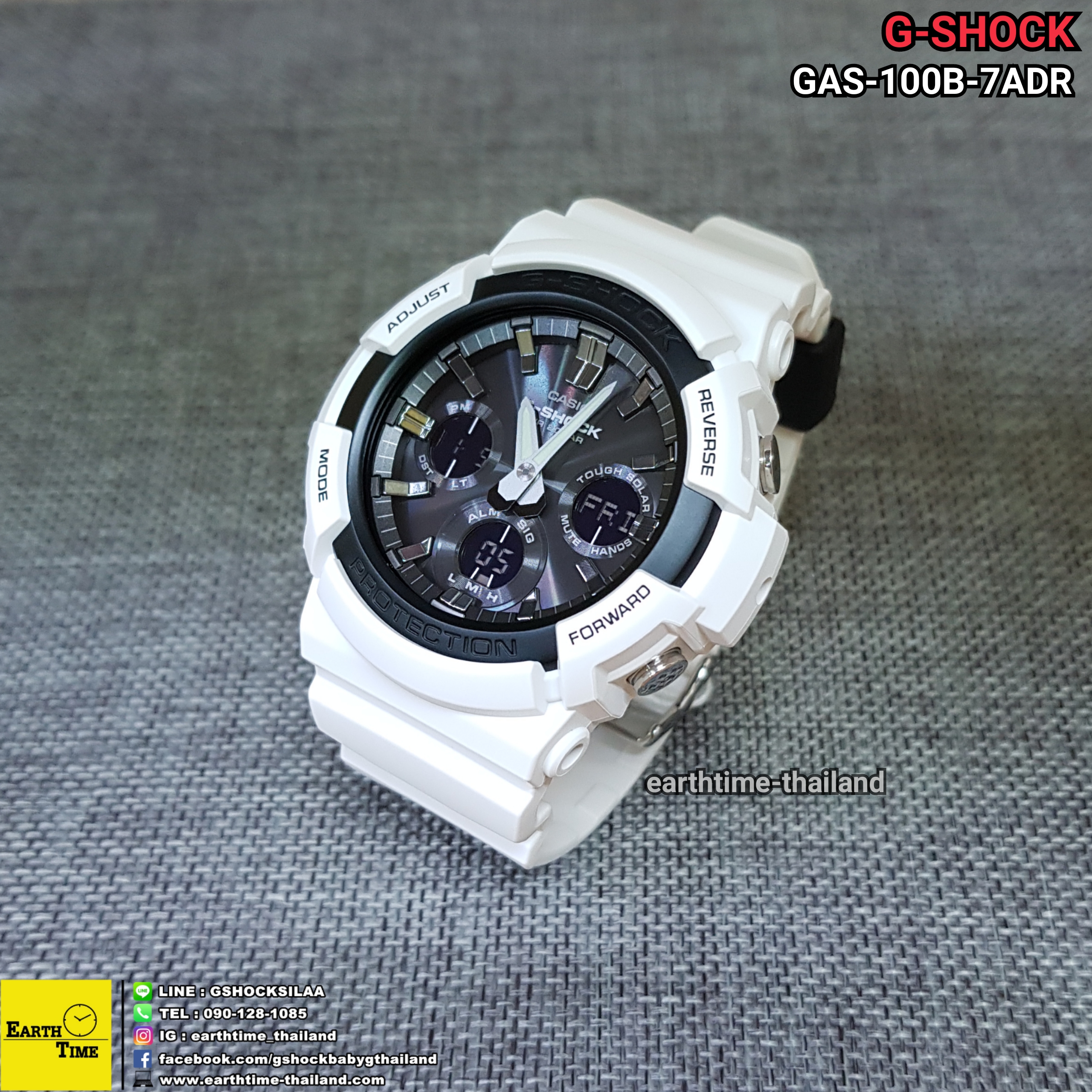G-Shock Tough Solar ของใหม่แท้100% รับประกัน 1 ปี รุ่น GAS-100B-7ADR