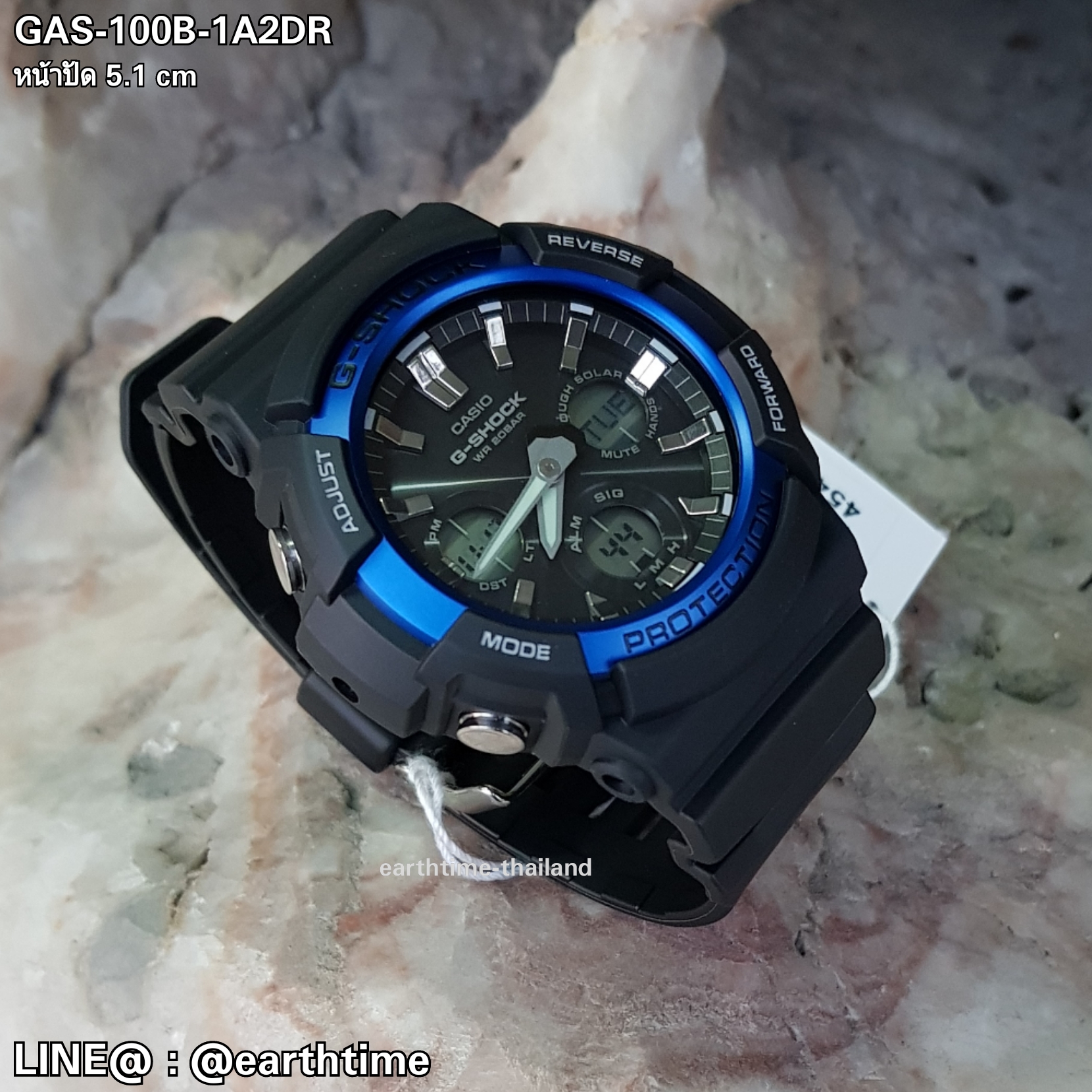 G-Shock Tough Solar ของใหม่แท้100% รับประกัน 1 ปี รุ่น GAS-100B-1A2DR