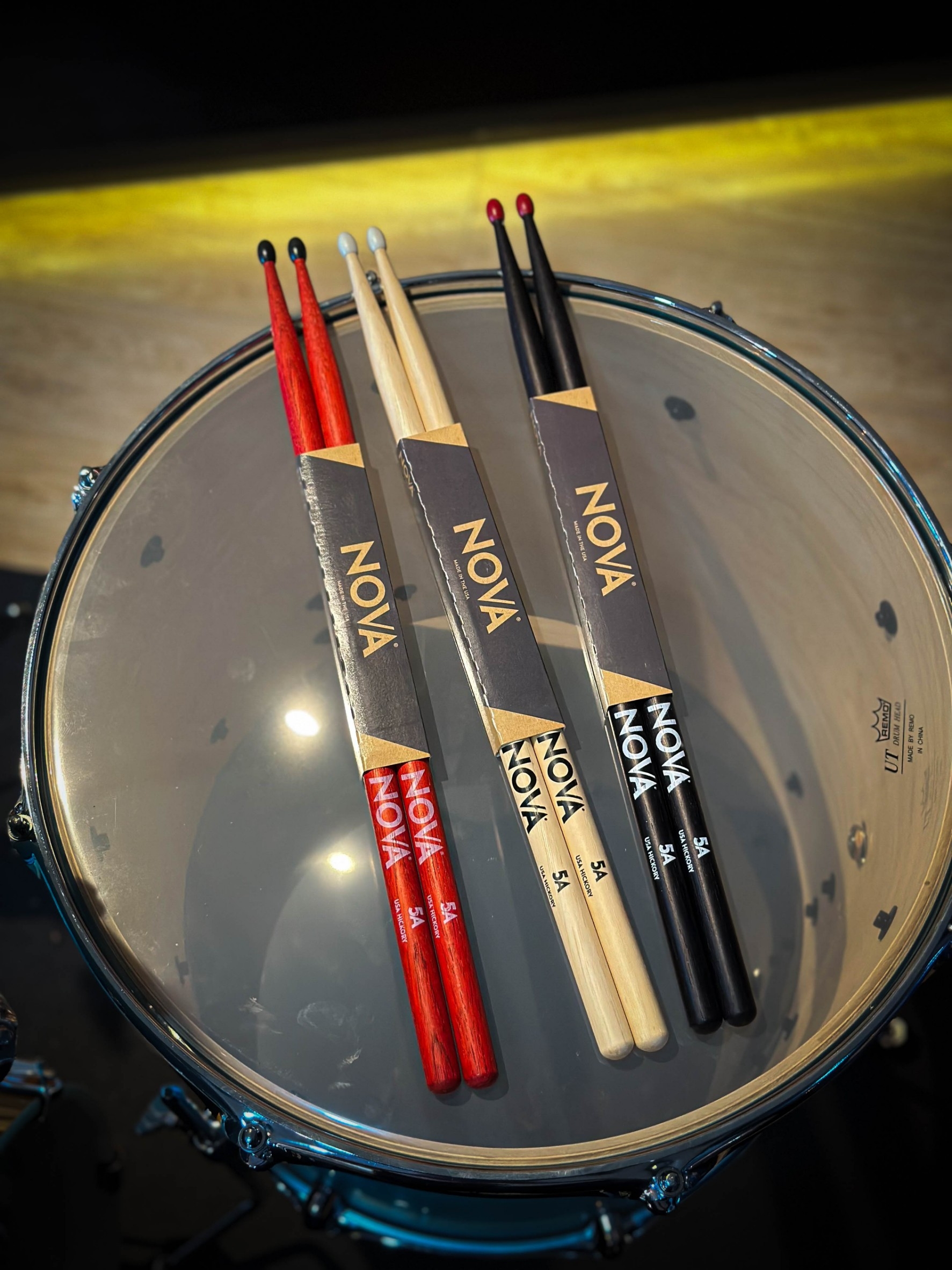 NOVA by Vic Firth 🥁 (Made In USA.) ไม้กลองหัวไนล่อน ขนาด 5A 7A 5B 2B เลือกขนาดได้ ไม้ตีกลอง งานคุณภาพ น้ำหนักดี มีสีให้เลือก