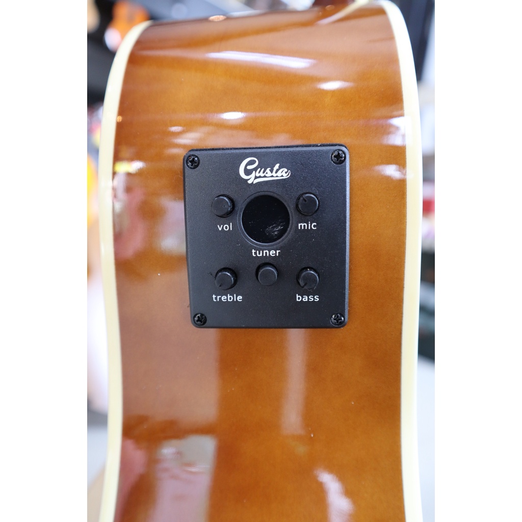 Preme รุ่น G410E II กีต้าร์โปร่งไฟฟ้า ขนาด 41 นิ้ว สีไม้