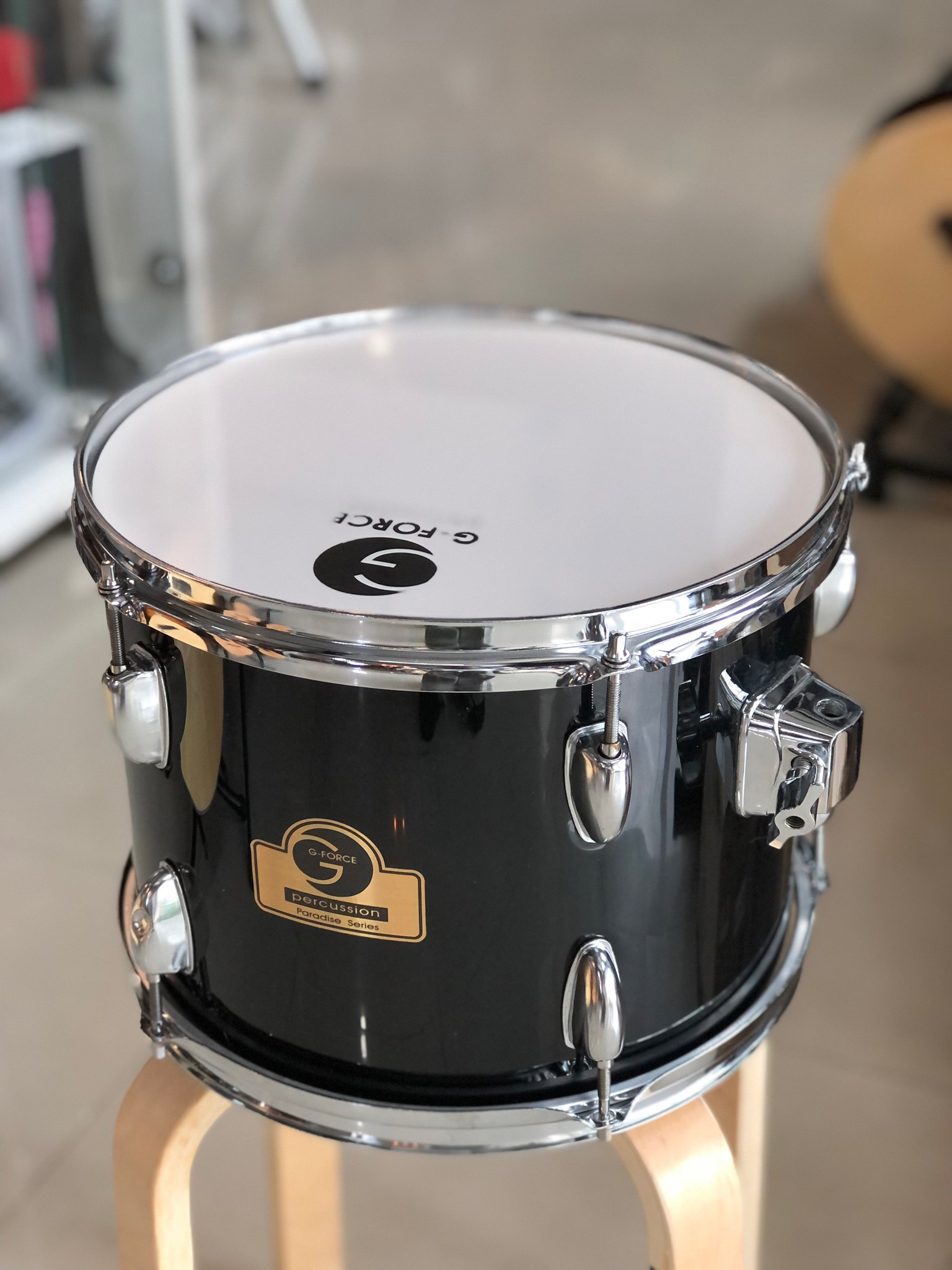 (พร้อมส่ง 🚚) กลองทอมแยก G-force 10,12 นิ้ว เลือกขนาดได้ กลองทอมแยกขาย สีดำ กลองทอมเสริม อะไหล่โครเมี่ยม