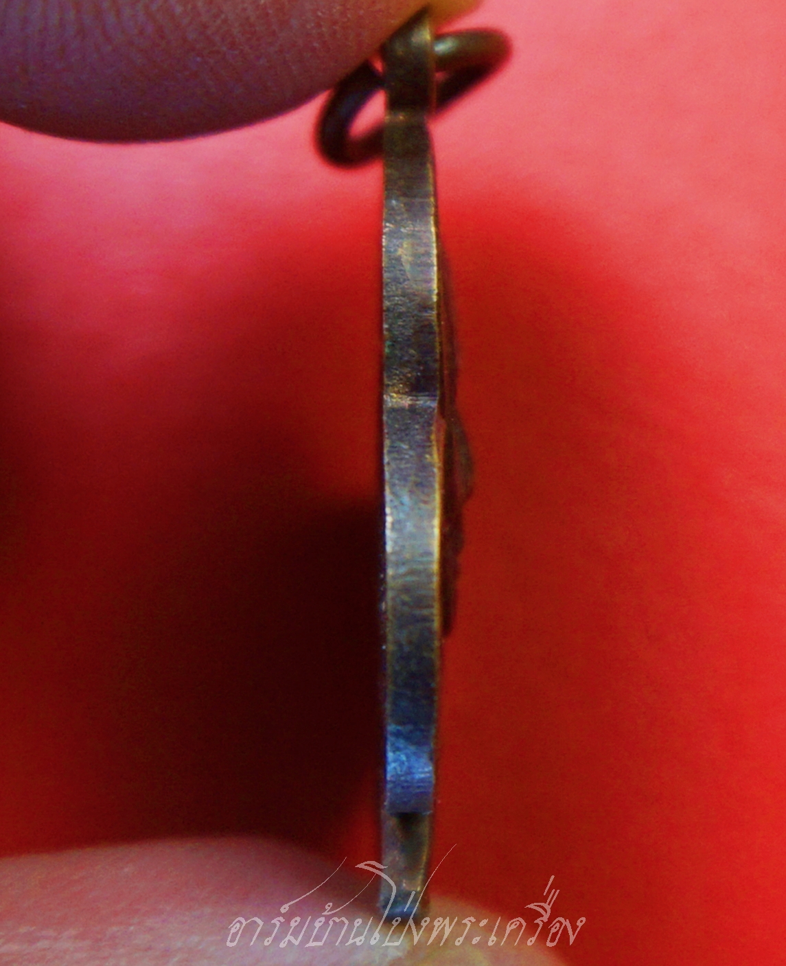 หลวงพ่อเก๋ วัดปากน้ำ เหรียญดอกจิก ฉลองศาลาการเปรียญ ปี๒๕๒๕ เนื้อทองแดงรมดำ(องค์ที่2)