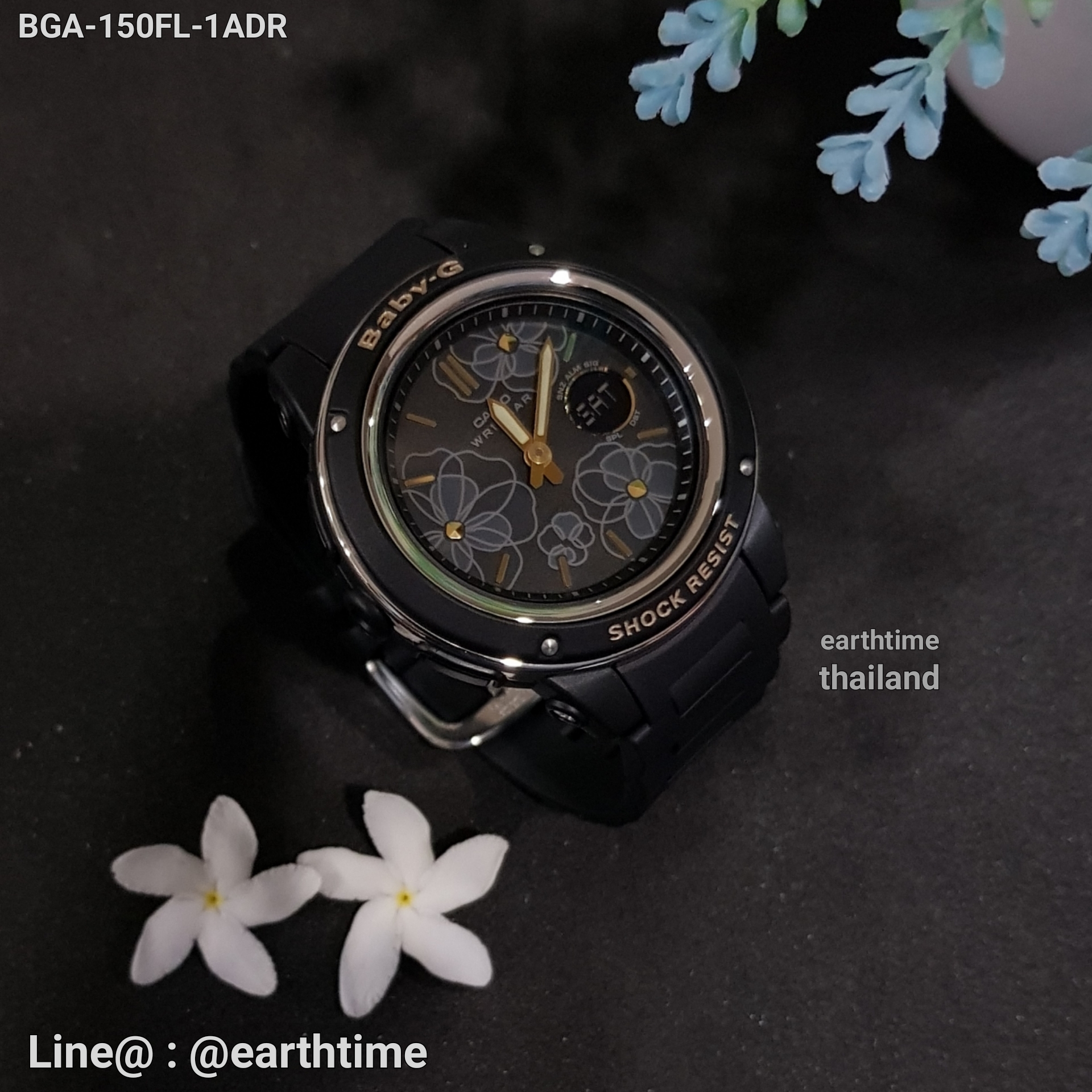 Baby-G Floral Patterns Series ของใหม่แท้100% รับประกัน 1 ปี รุ่น BGA-150FL-1A