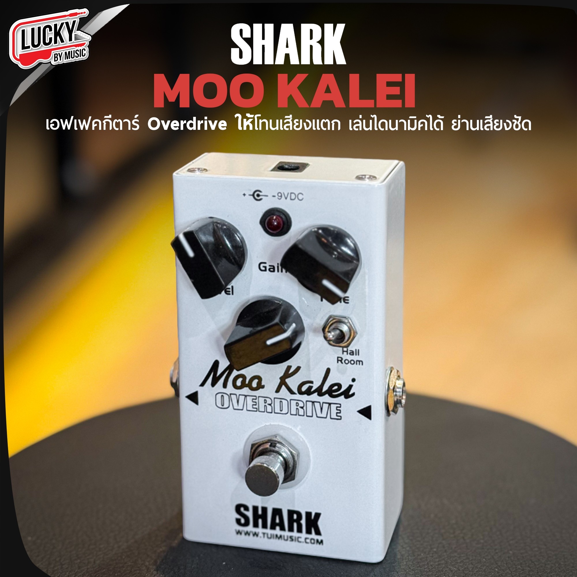 เอฟเฟค Shark รุ่น Moo Kalei เสียง Overdrive