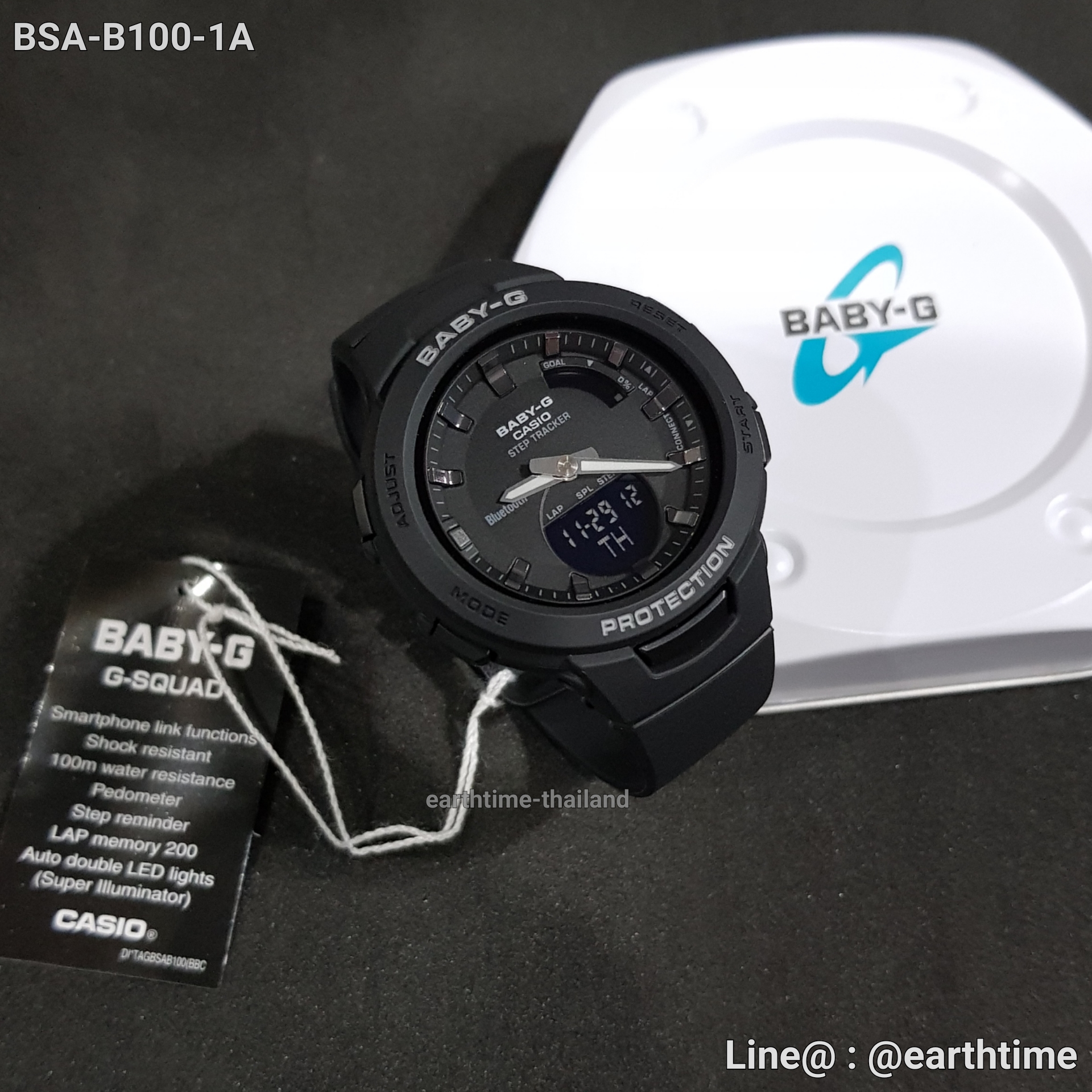 Baby-G Step Tracker and Bluetooth ของใหม่แท้100% รับประกัน 1 ปี รุ่น BSA-B100-1A