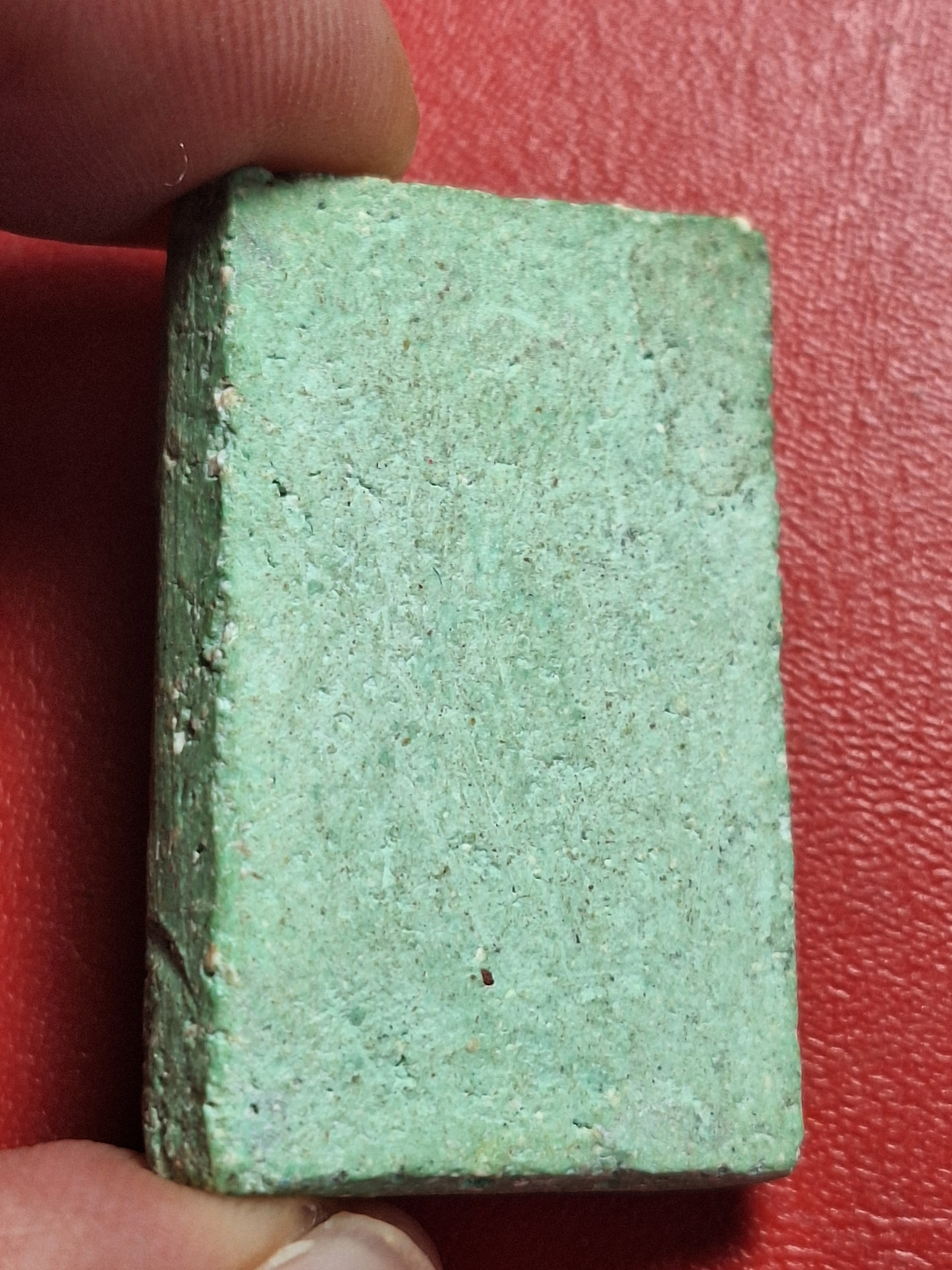 พระแก้วมรกต วัดบ้านโป่ง ปี๒๕๐๙ พิมพ์สี่เหลี่ยม เนื้อเขียว(องค์ที่5)